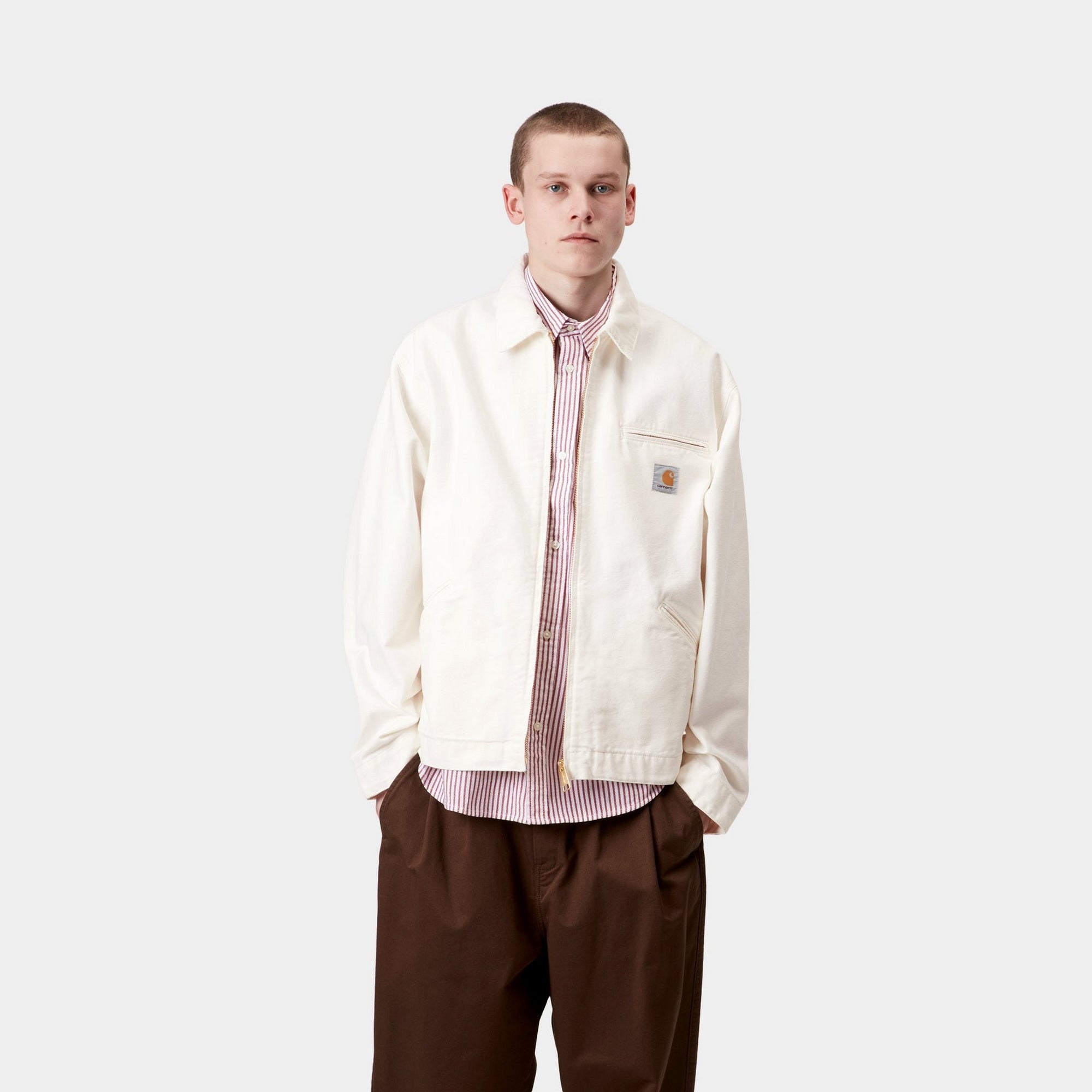 OG Detroit Jacket for Men - Spring Waxed Canvas Workwear (Aged Finish) | Durable Outdoor & Urban Style Jacket for Work, Travel & Casual Wear
