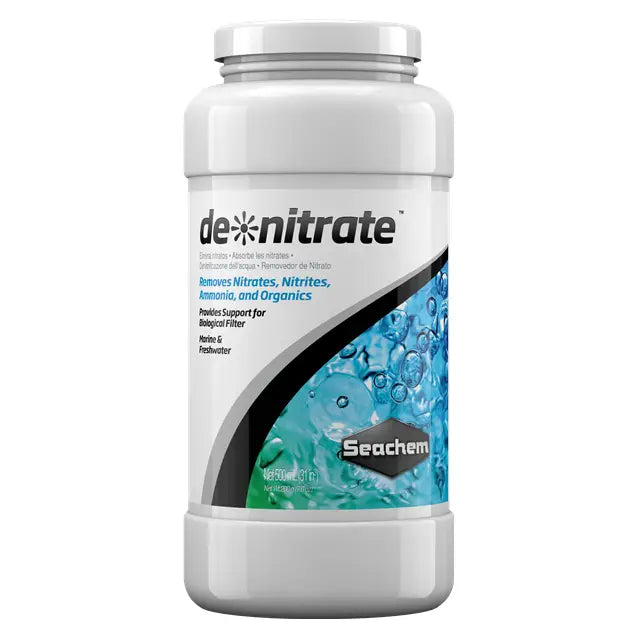 Seachem DeNitrate - Natural Nitrate Remover for Freshwater & Saltwater Aquariums | Reduces Nitrates & Improves Water Quality | Ideal for Fish Tanks, Reef Tanks & Aquatic Plant Systems