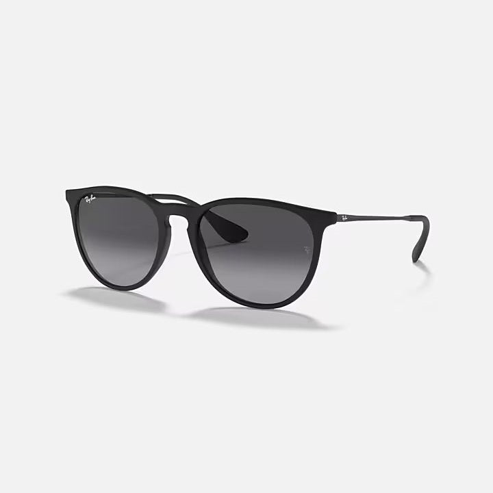 Ray Ban Erika Sunglasses - Classic Rubber Black Frame for Men & Women - Perfect for Outdoor Activities, Driving, and Fashion Accessories