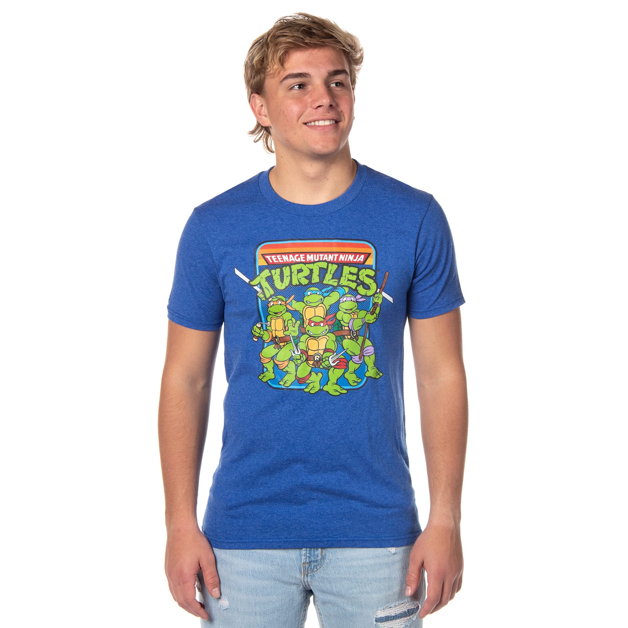 TMNT Teenage Mutant Ninja Turtles Graphic T-Shirt for Men - Cool Casual Cotton Tee for Fans, Gifts & Everyday Wear