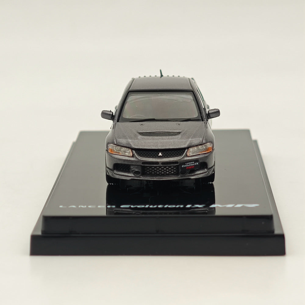 1/64 Scale Mitsubishi Lancer GSR Evolution IX MR Diecast Car Model - Gray Collectible Toy (HJ647054MP) | Perfect for Car Enthusiasts, Display Collections & Racing Game Fans