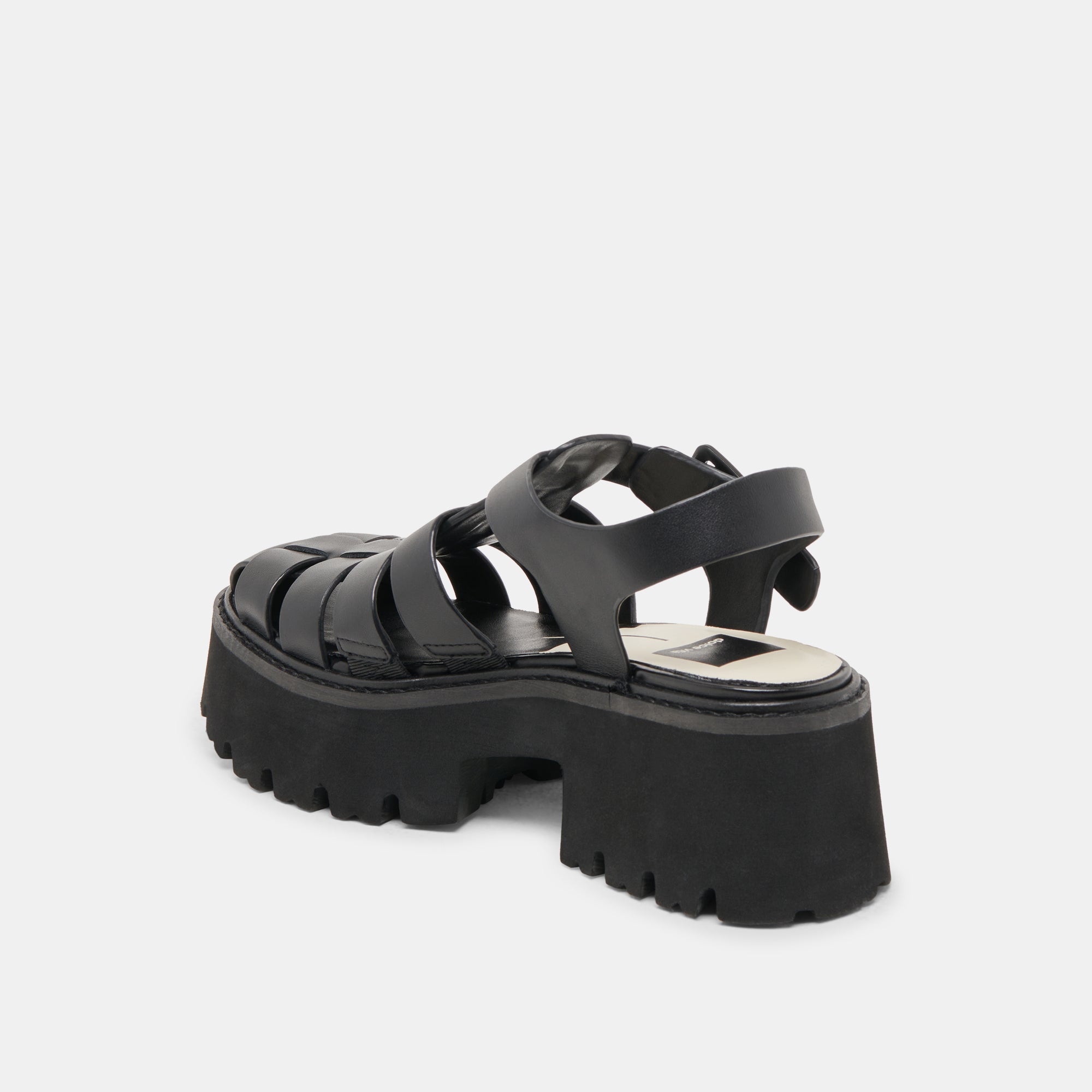 LASLY Women's Black Leather Tonal Sandals - Comfortable & Stylish for Summer, Beach, and Casual Wear