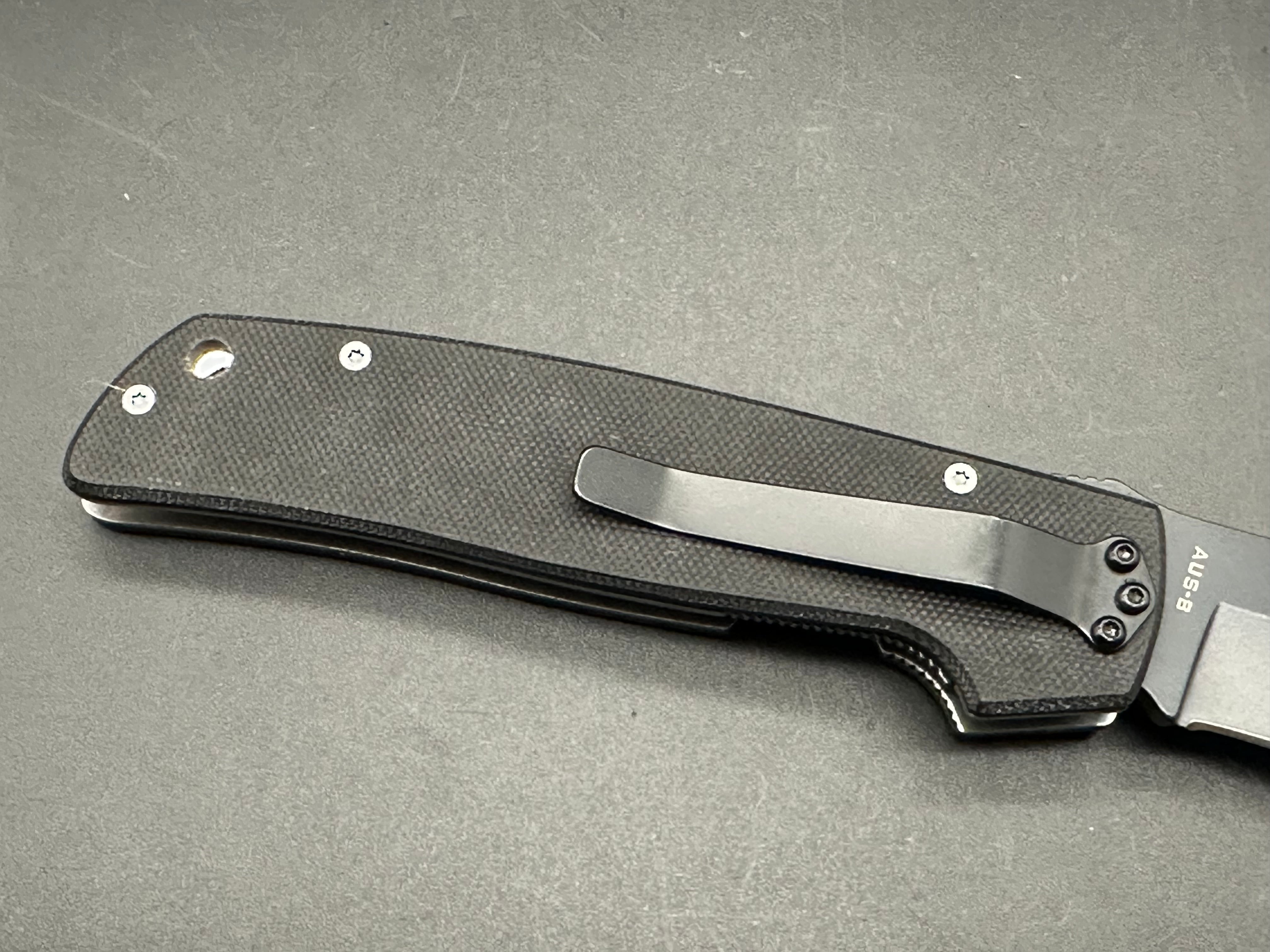Camillus Cuda Folding Knife - Black G10 Handle with AUS 8 Stainless Steel Blade - EDC, Camping, Hunting & Outdoor Survival Tool