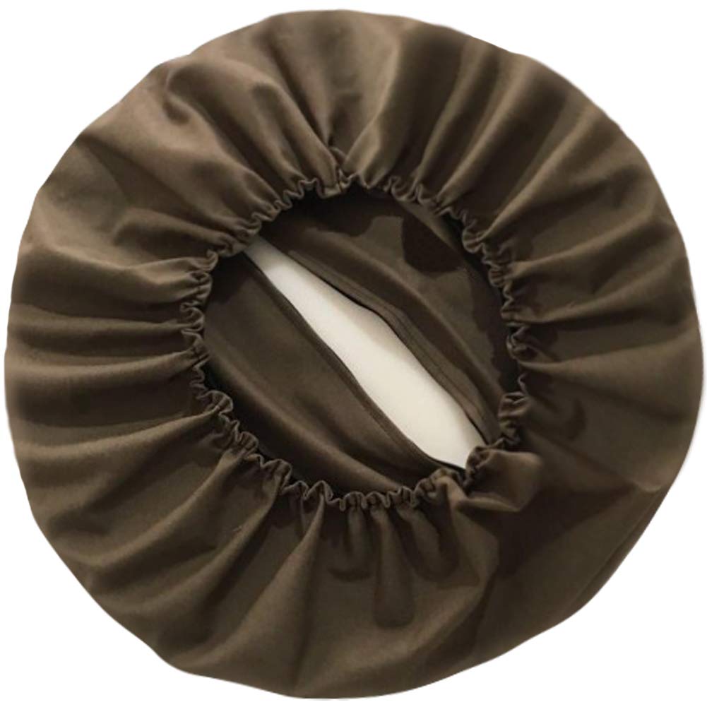 Padded Round Bar Stool Cover with Zipper - Removable & Washable Stool Slipcover - 11.81 Inch Round Chair Seat Cushion Protector for Wooden & Metal Stools - Perfect for Coffee Shops, Kitchen Islands & Home Bars