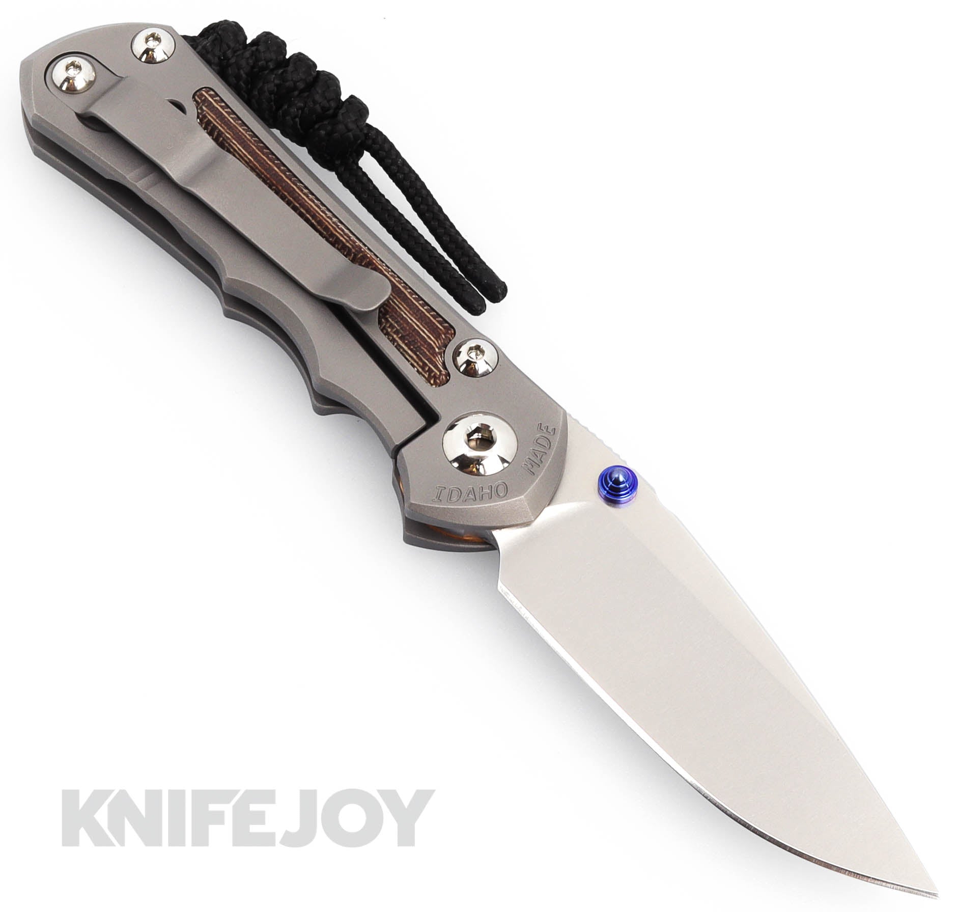 Chris Reeve Small Inkosi Folding Knife - MagnaCut Steel Blade, Titanium Handles, Natural Canvas Micarta | EDC, Outdoor Survival, Camping & Tactical Use