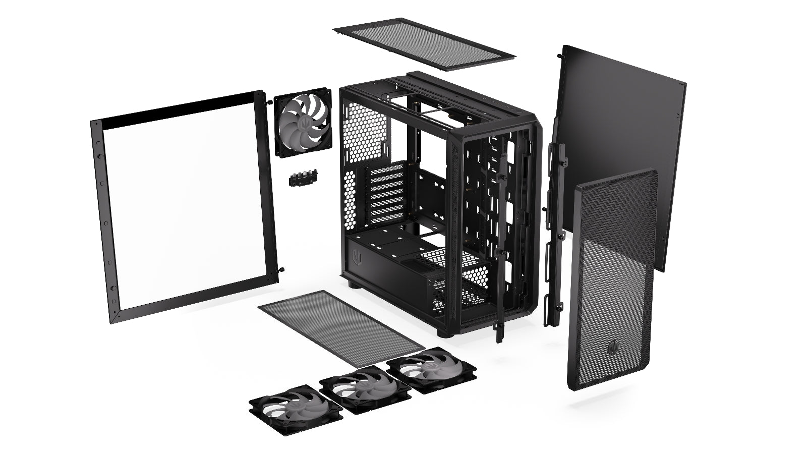 Endorfy Arx 700 ARGB ATX Mid Tower PC Gaming Case - High Airflow Tempered Glass Design with RGB Lighting (EY2A013) for Gaming Setup & Workstation Builds