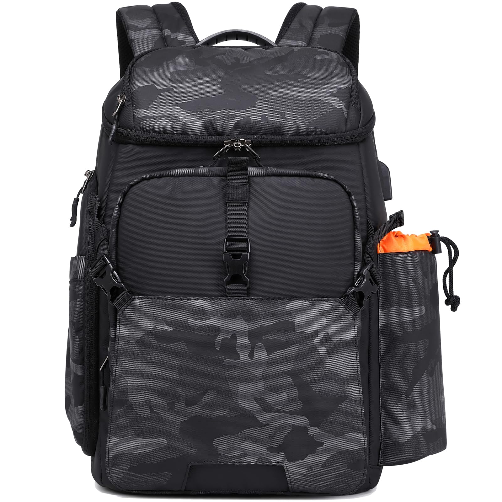 Professional DSLR/SLR/Mirrorless Camera Backpack for Photographers - Large Waterproof Photography Bag with Laptop Compartment & Tripod Holder (Orange) - Perfect for Travel, Hiking & Outdoor Photography