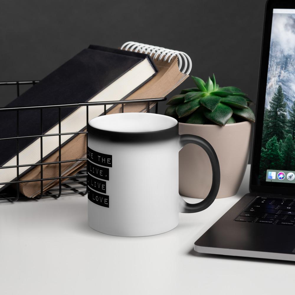 Matte Black Magic Coffee Mug - Premium Ceramic Travel Mug for Coffee & Tea Lovers - Perfect for Home, Office & Outdoor Adventures