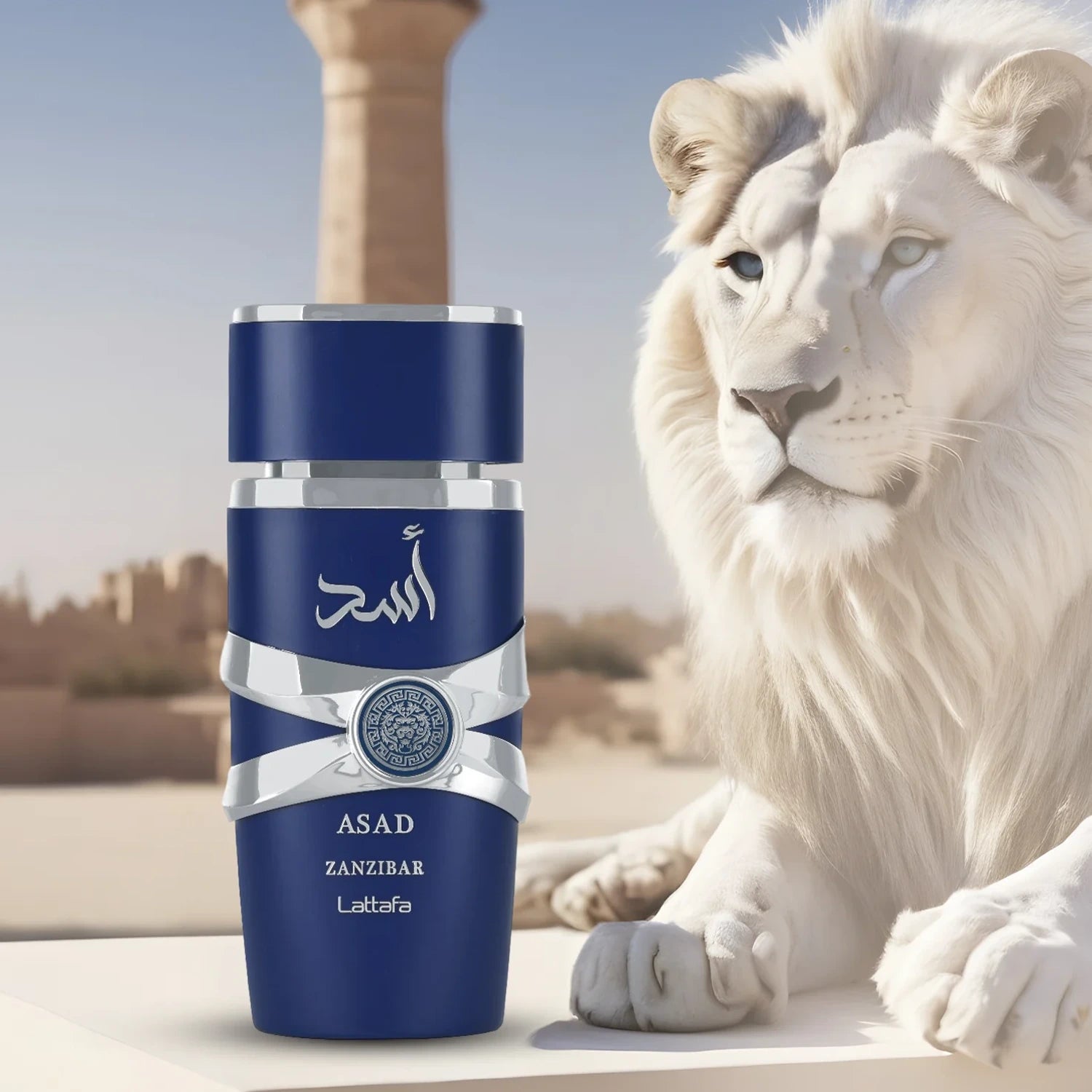 Asad Zanzibar 3.4 oz Eau de Parfum for Men - Long Lasting Fragrance for Date Night & Special Occasions