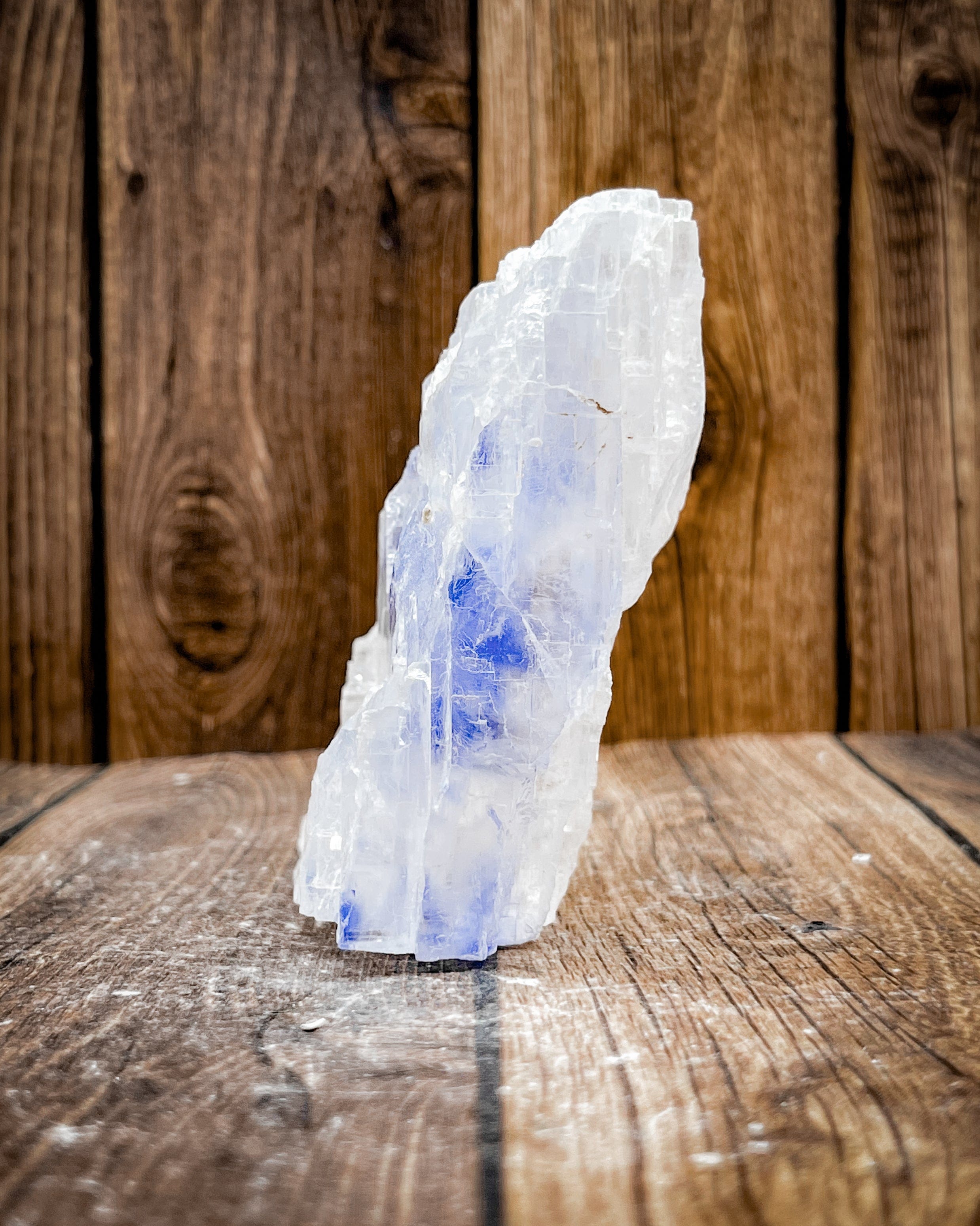 Natural Blue Halite Crystal Specimen - Rare Mineral Rock for Collectors, Home Decor & Healing Crystals | Perfect for Display Cases, Meditation Spaces & Geology Enthusiasts