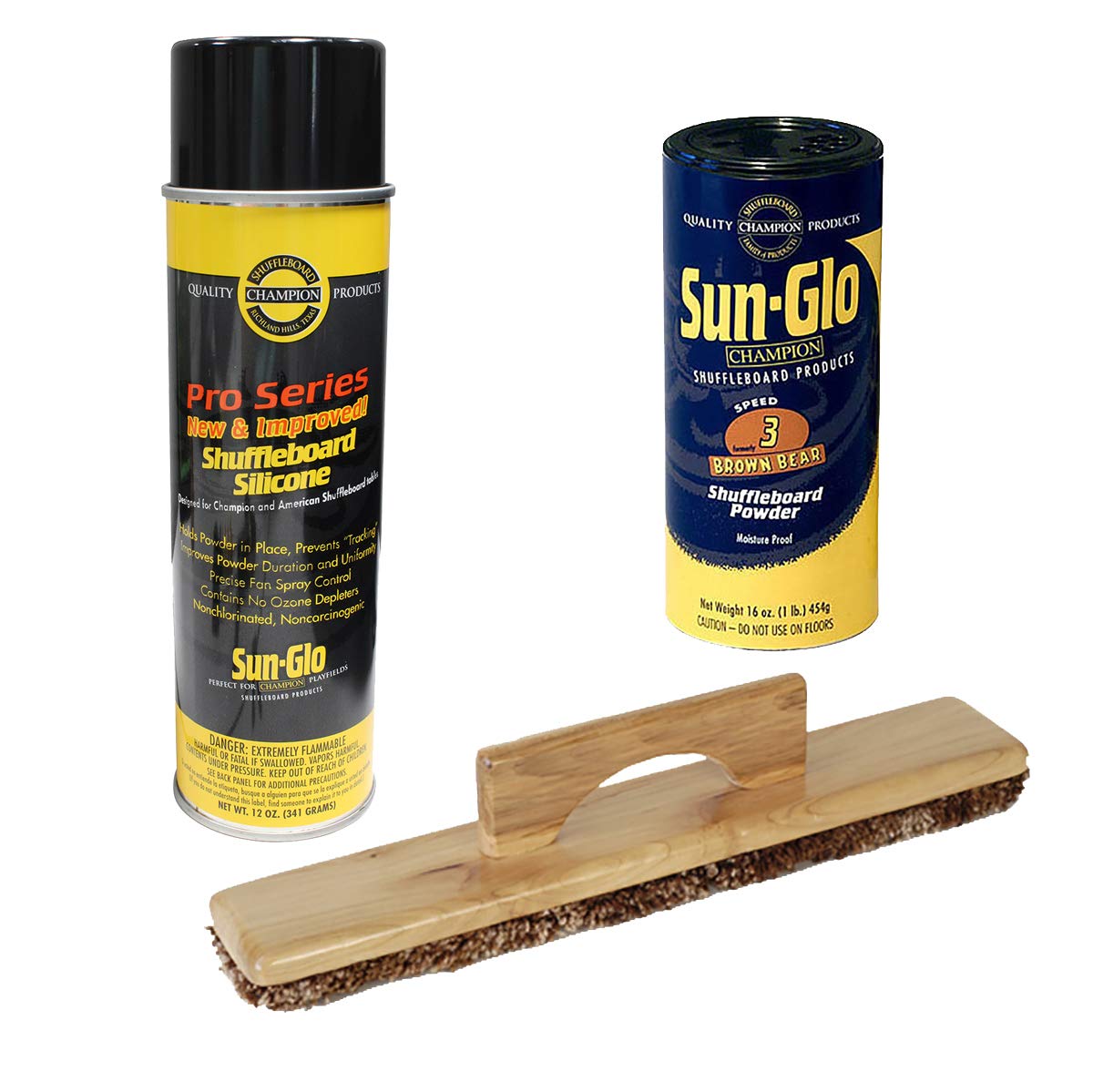 Sun-Glo #3 Brown Bear Wax - 16oz Can for Wood, Leather & Metal Protection - Sweep & Silicone Spray for Smooth Gliding - Ideal for Snowboards, Skis & Outdoor Gear Maintenance