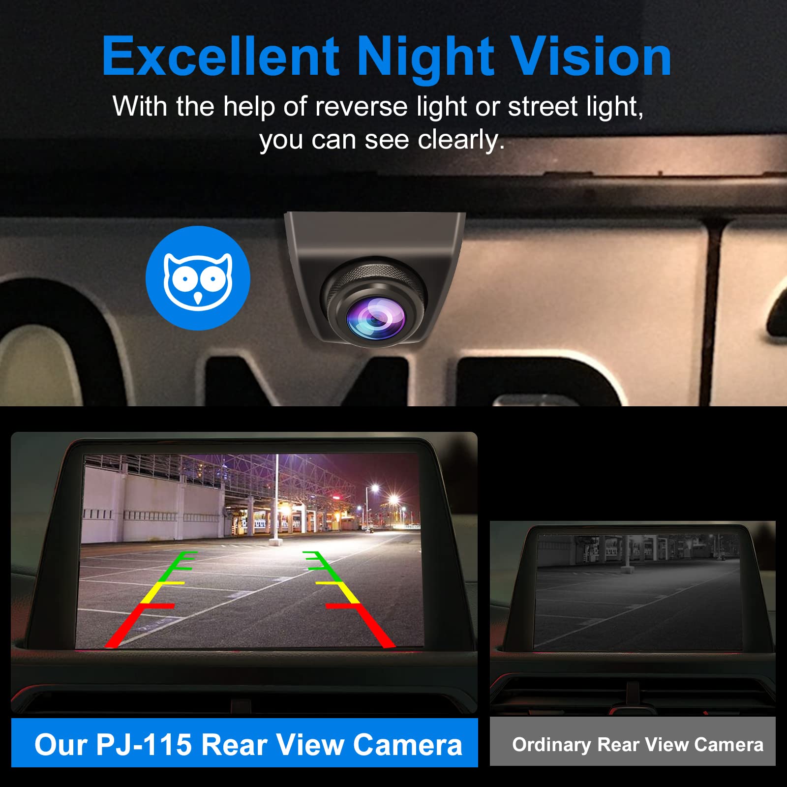 HD 140° Wide Angle Adjustable Reversing Camera - PARKVISION Universal 12V-24V Wired Backup Camera with Metal Housing for Cars, Trucks & SUVs | Perfect for Parking Assistance, Night Driving & Tight Space Maneuvering