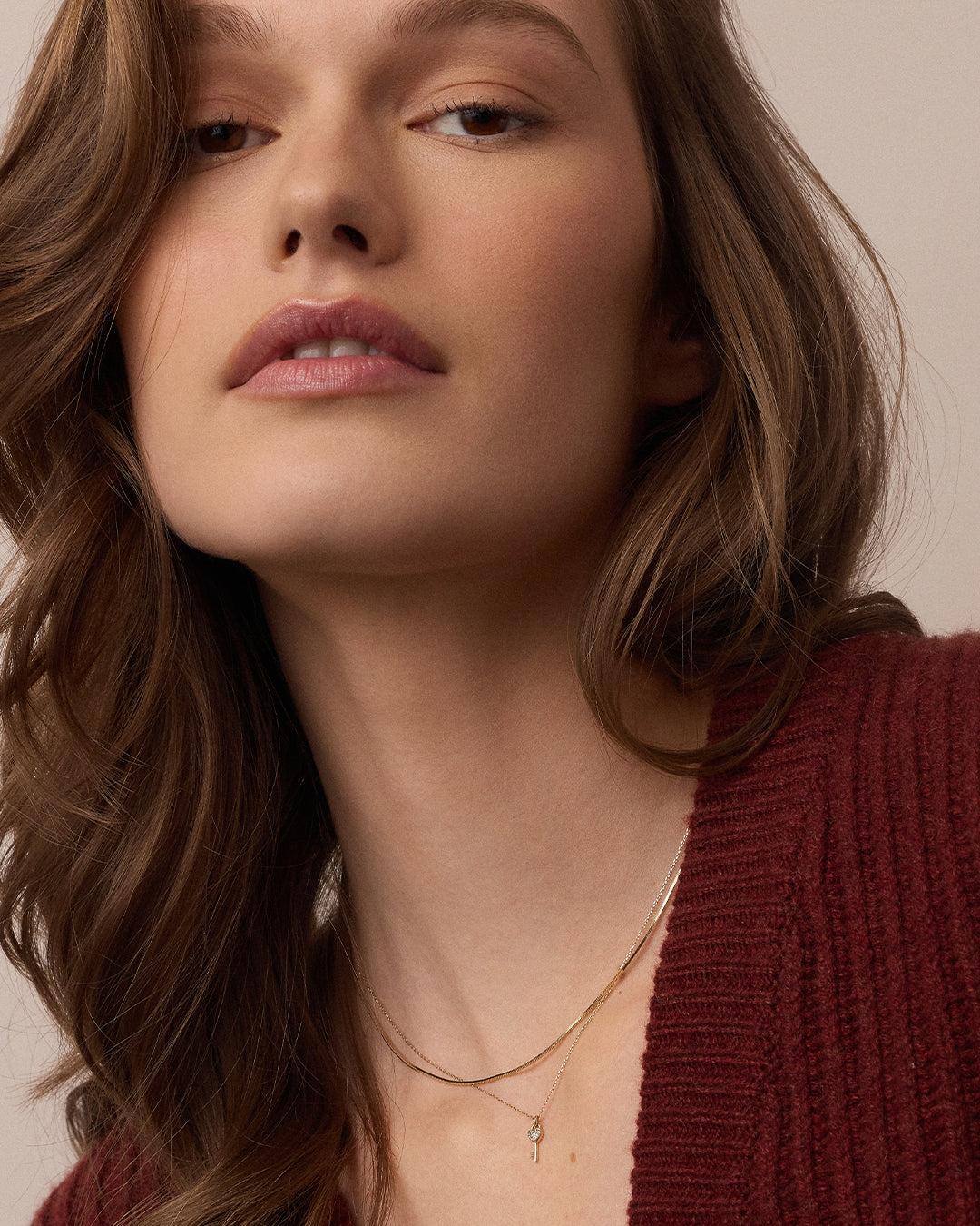 Diamond Bond Key Necklace - Elegant & Dainty Jewelry for Women - Perfect Gift for Valentine's Day, Anniversary & Special Occasions