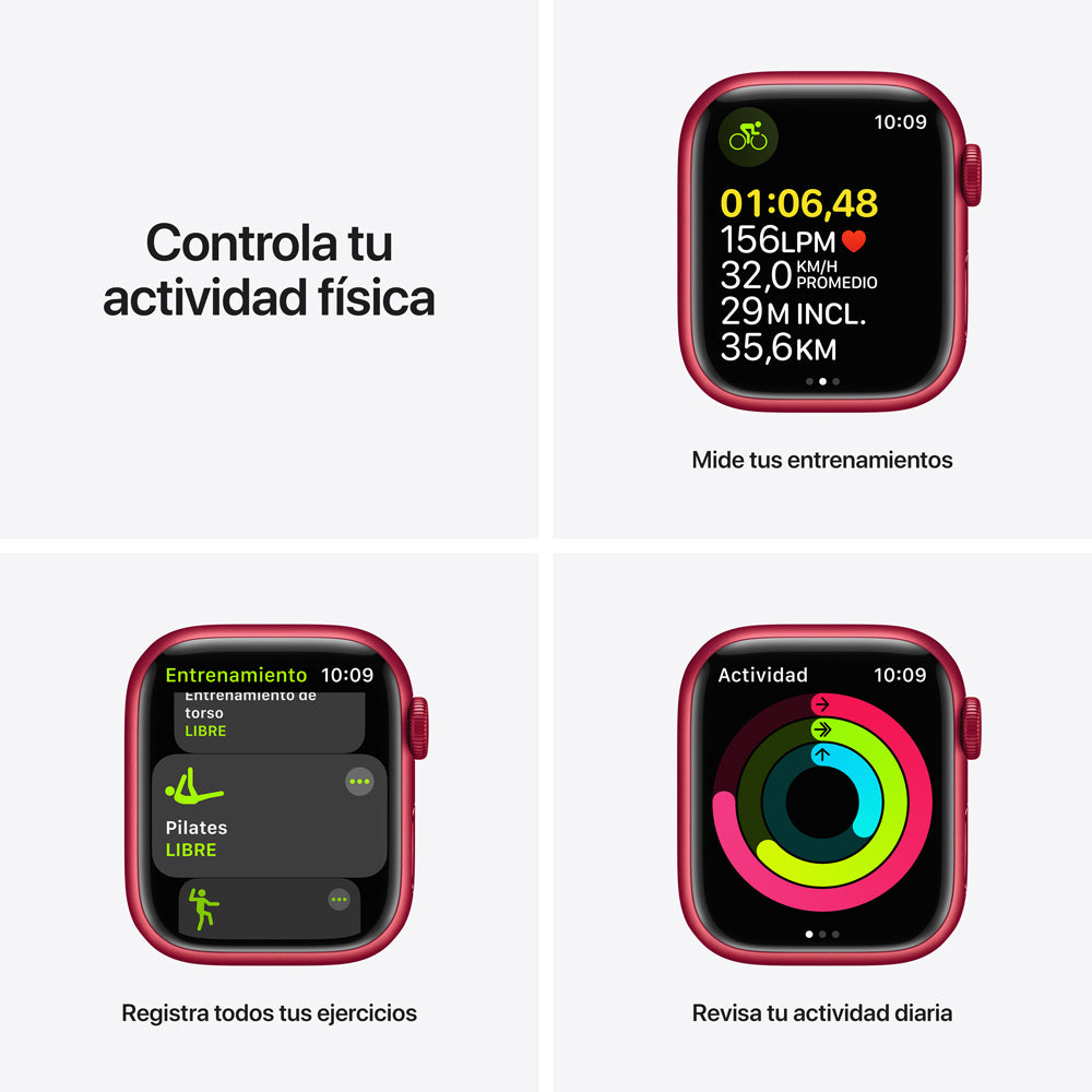 Apple Watch Series 7 (GPS + Cellular) 41mm Aluminum Case (PRODUCT)RED with Sport Band - Perfect for Fitness Tracking & Smart Notifications