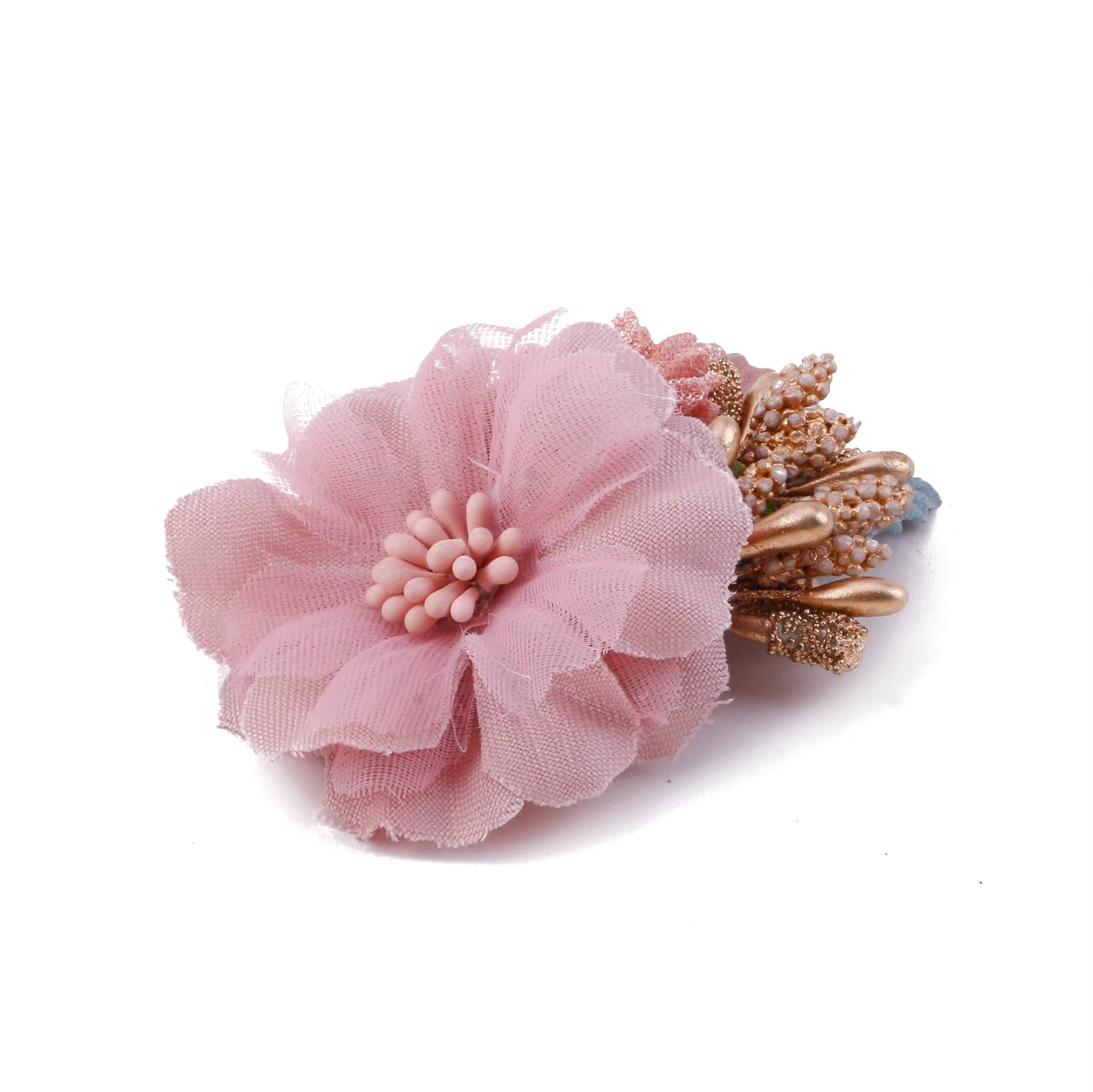 Floral Hair Clips Set - 3pcs Flower Bow Hair Accessories for Baby Girls, Toddlers & Teens | Alligator Clips with Boutique Lining | Perfect for Parties, School & Photo Shoots | by mligril