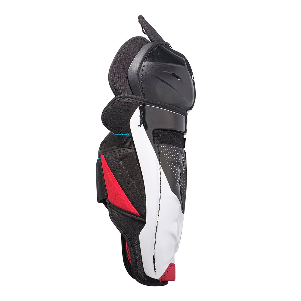 CCM Jetspeed Vibe 2023 Senior Ice Hockey Shin Guards - Protective Gear for Hockey Players - Perfect for Games & Practice
