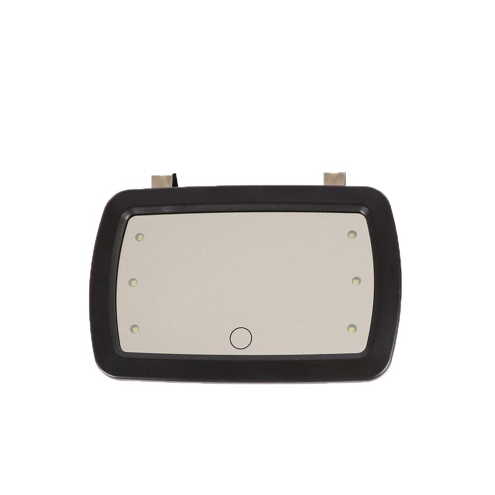 DONGKER Car Sun Visor Mirror with 6 LED Lights & Touch Screen - Clip-on Auto Makeup Mirror for Women | Perfect for On-the-Go Touchups, Driving & Travel