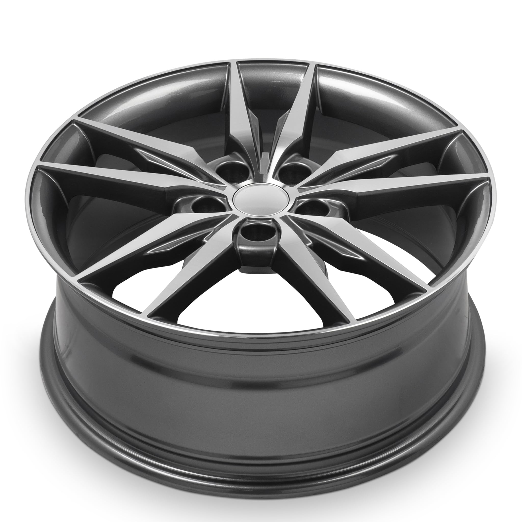 1994-2014 Dodge Avenger 18 Inch Machined Face Gun Metal Wheel - OEM Replacement Alloy Rim for Smooth Ride - Perfect for Highway Cruising & Daily Commutes