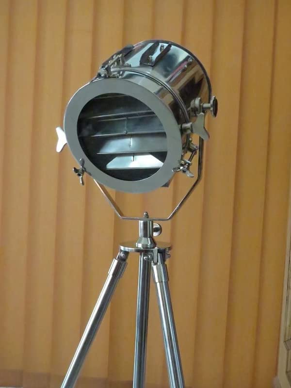 NauticalMart 74 Inch Spot Search Light with Solid Tripod Stand - Professional Studio Floor Lamp for Photography, Video Shooting & Stage Lighting