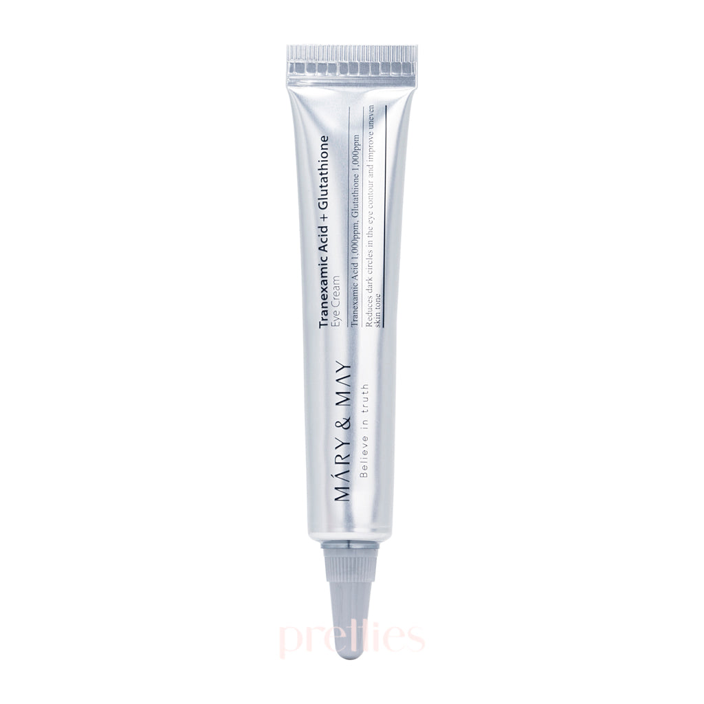 Mary & May Tranexamic Acid + Glutathione Eye Cream 12g - Dark Circle Treatment & Brightening Eye Care for Day & Night Use