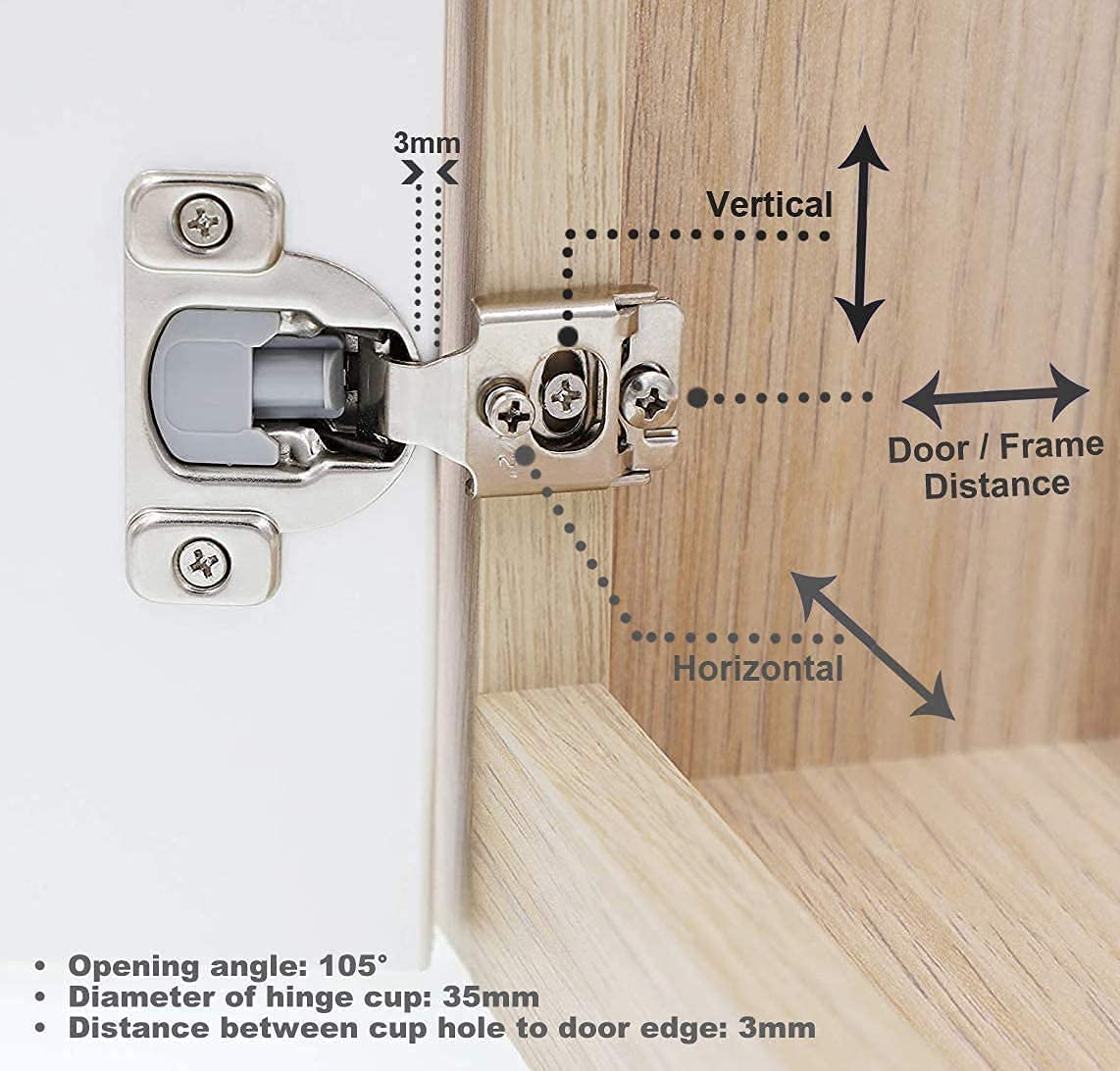 Soft Close Cabinet Hinges 1-1/4