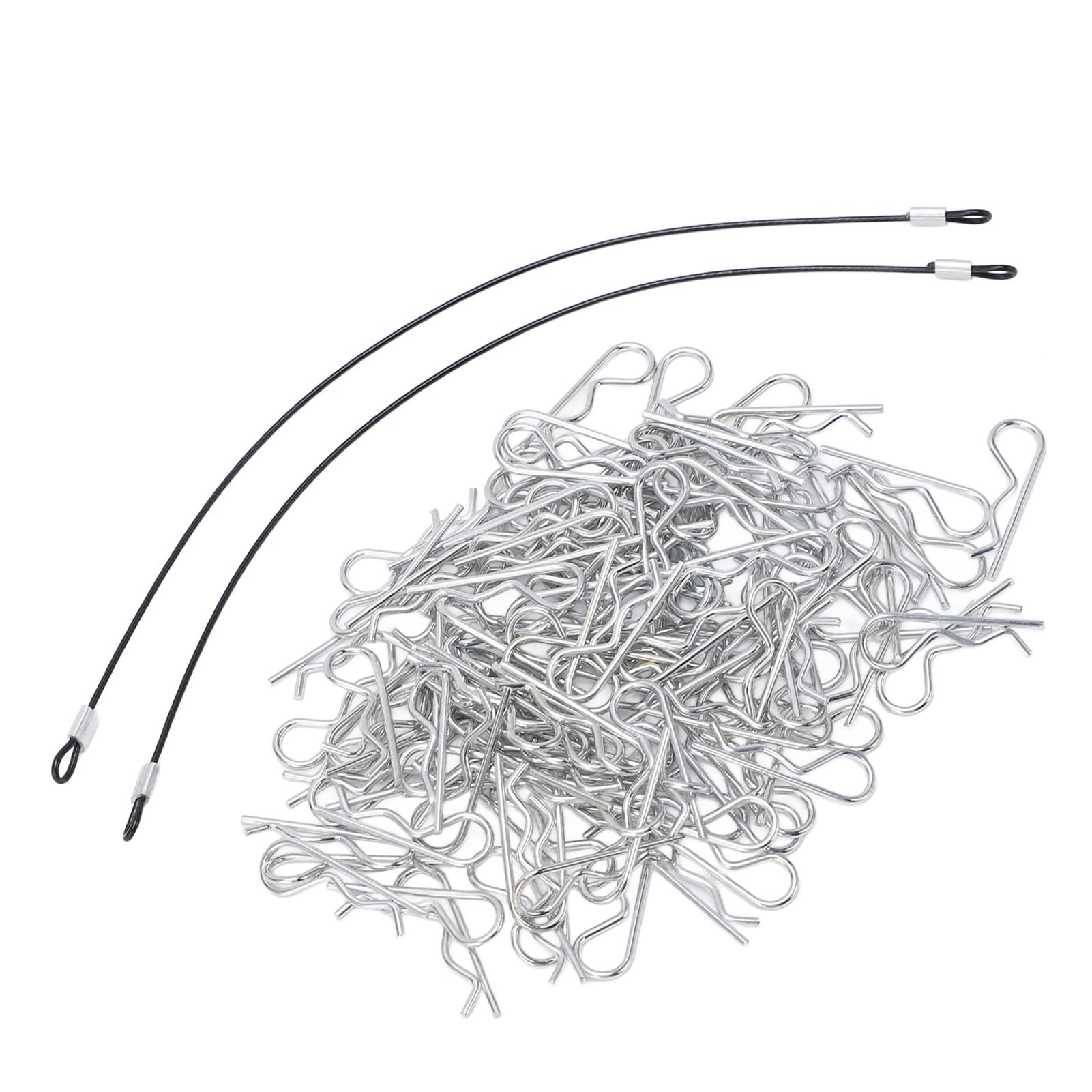 MEIG RC Body Clips Pins - 110 Pcs Replacement Parts for RC Cars | Easy Installation & Secure Connection | Durable Fasteners for RC Truck, Buggy, Crawler Models | Perfect for Off-Road Racing & Hobby Maintenance