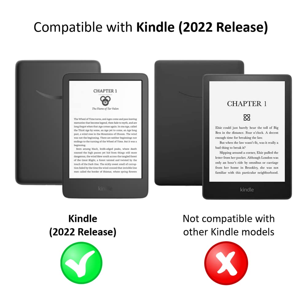 NuPro Clear Screen Protector (2 Pack) for Kindle 2022 - HD Anti-Scratch Film with Bubble-Free Installation - Perfect for Reading, Travel & Everyday Use