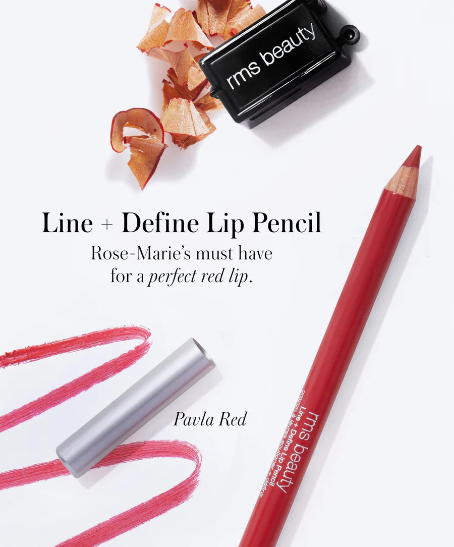 Line + Define Lip Pencil Pavla Red - Long Lasting Lip Liner for Precise Definition | Perfect for Everyday Wear & Special Occasions