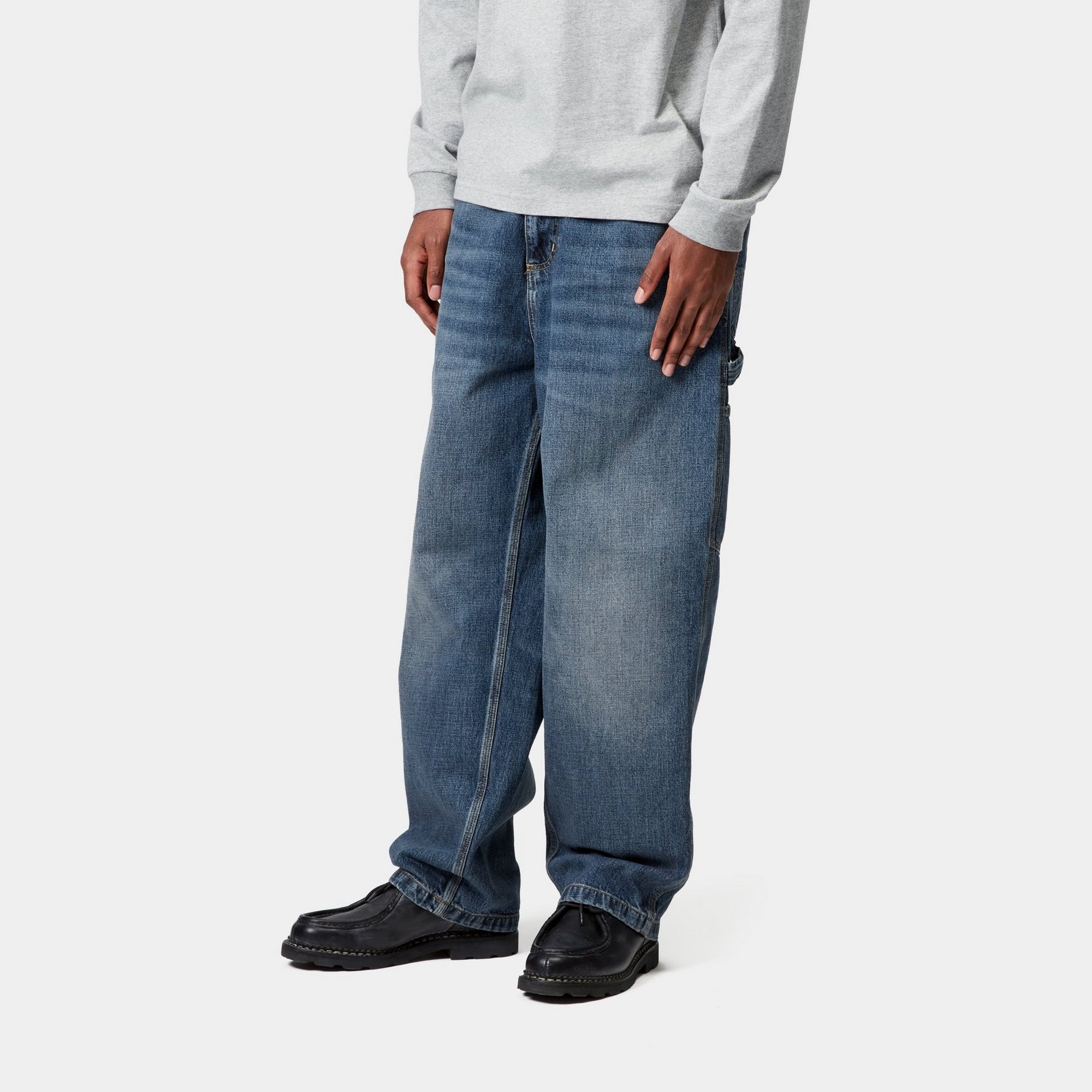 OG Single Knee Pant Denim Jeans - Dark Blue Used Wash | Durable & Stylish for Casual Wear, Work, and Outdoor Activities