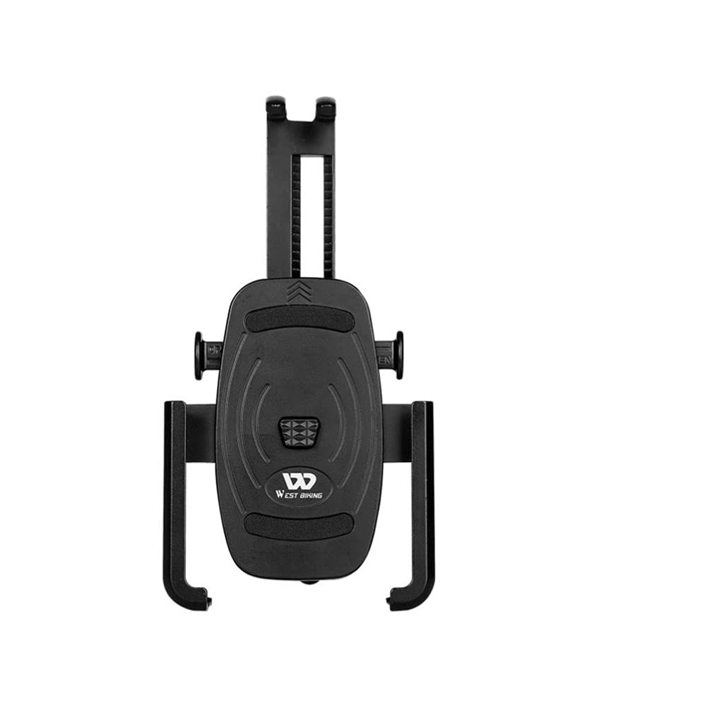 LIOOBO Universal Bike Phone Holder - Adjustable Black Bicycle Phone Mount for Secure Cycling & Outdoor Adventures