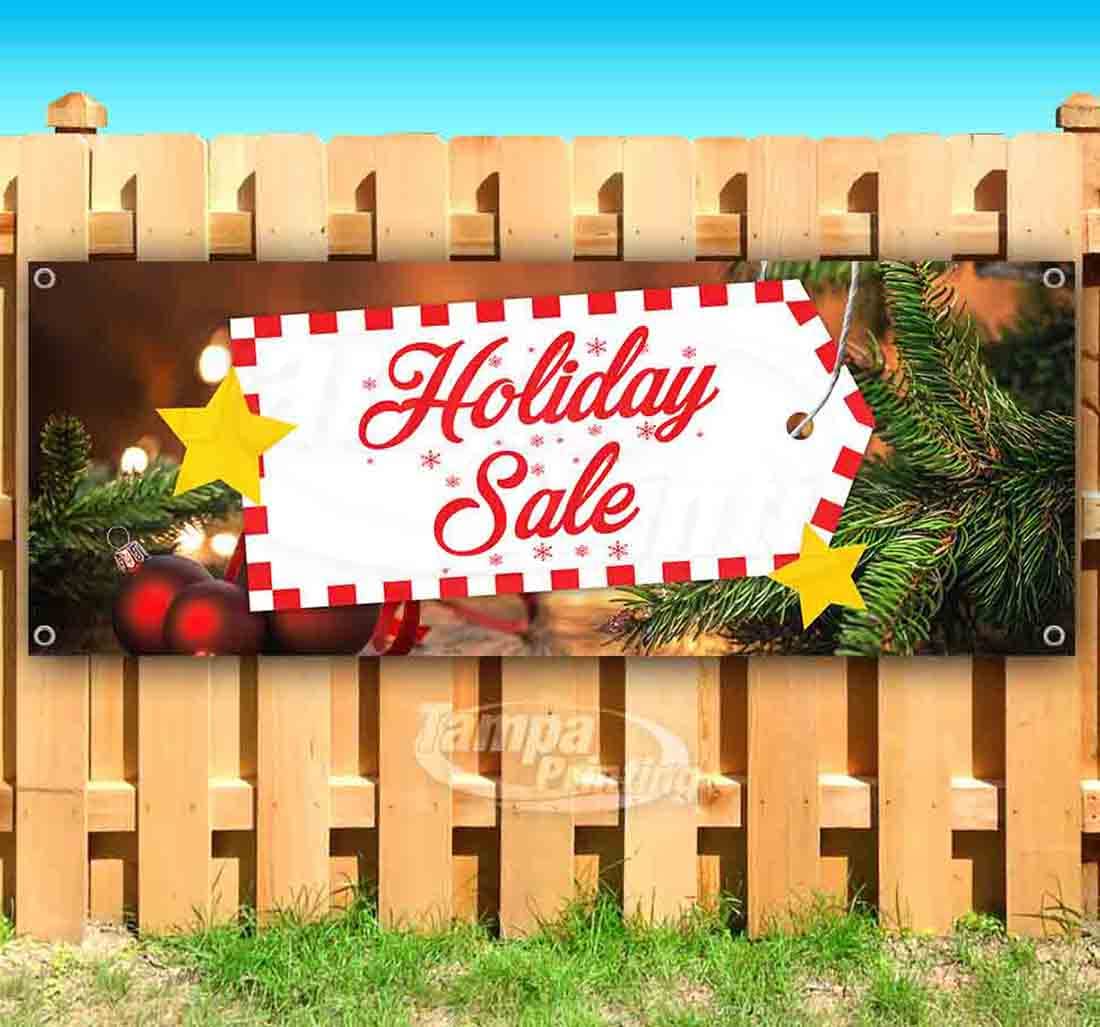 Holiday Special Heavy-Duty 13 oz Vinyl Banner with Metal Grommets - Single-Sided Non-Fabric Sign for Christmas Decorations, Party Backdrops & Outdoor Events
