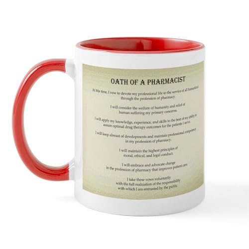 White/Red Inside - Pharmacist Oath Mug