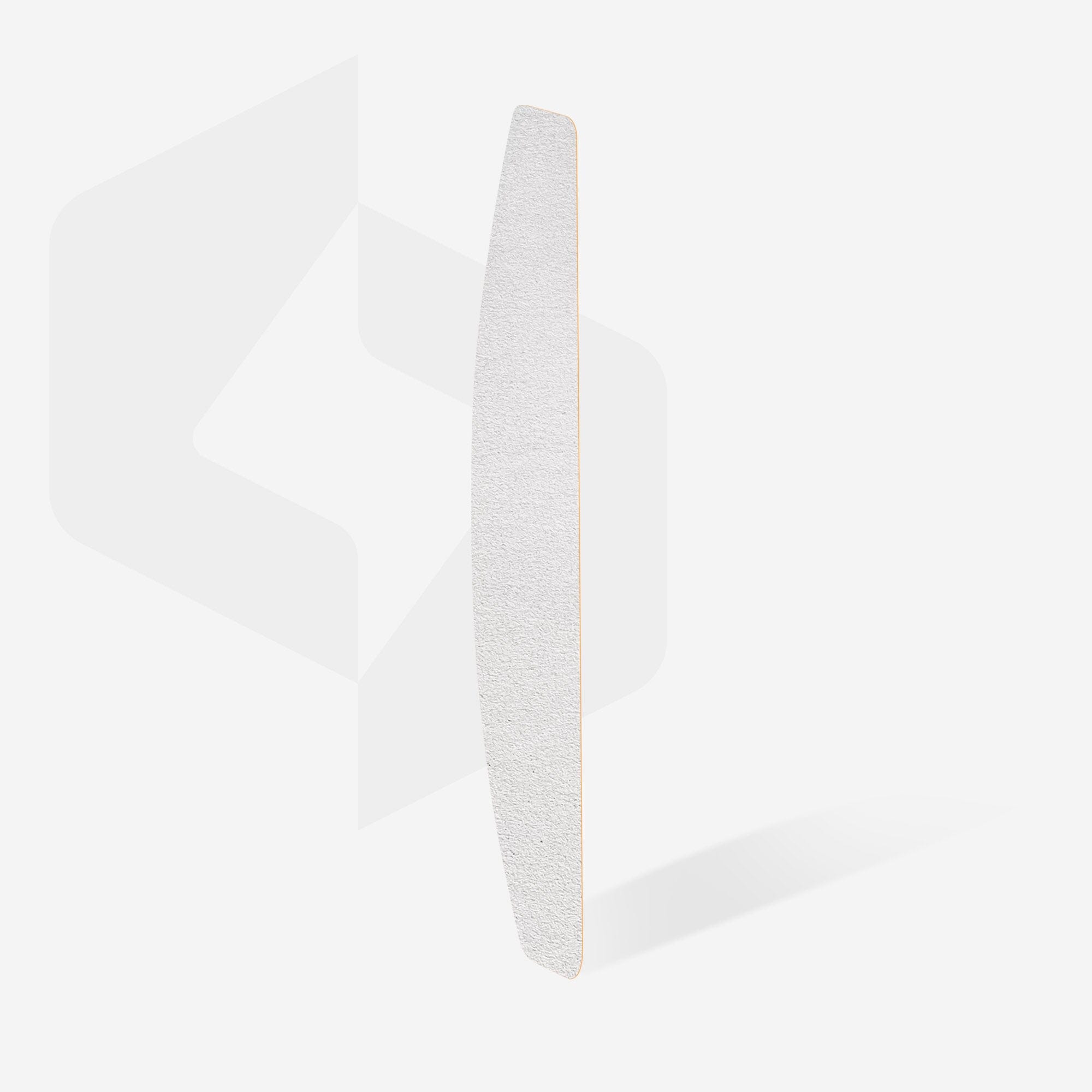 Staleks Disposable Thin White Nail Files 150 Grit - Professional Crescent Shape Manicure Tools (50 Pack) - Perfect for Salon, Home Nail Care & Travel Kit