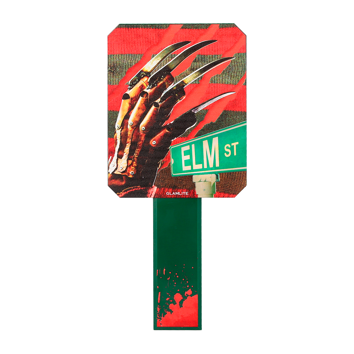 Glamlite x A Nightmare On Elm Street Horror Makeup Mirror - Perfect for Halloween Cosplay & Themed Parties