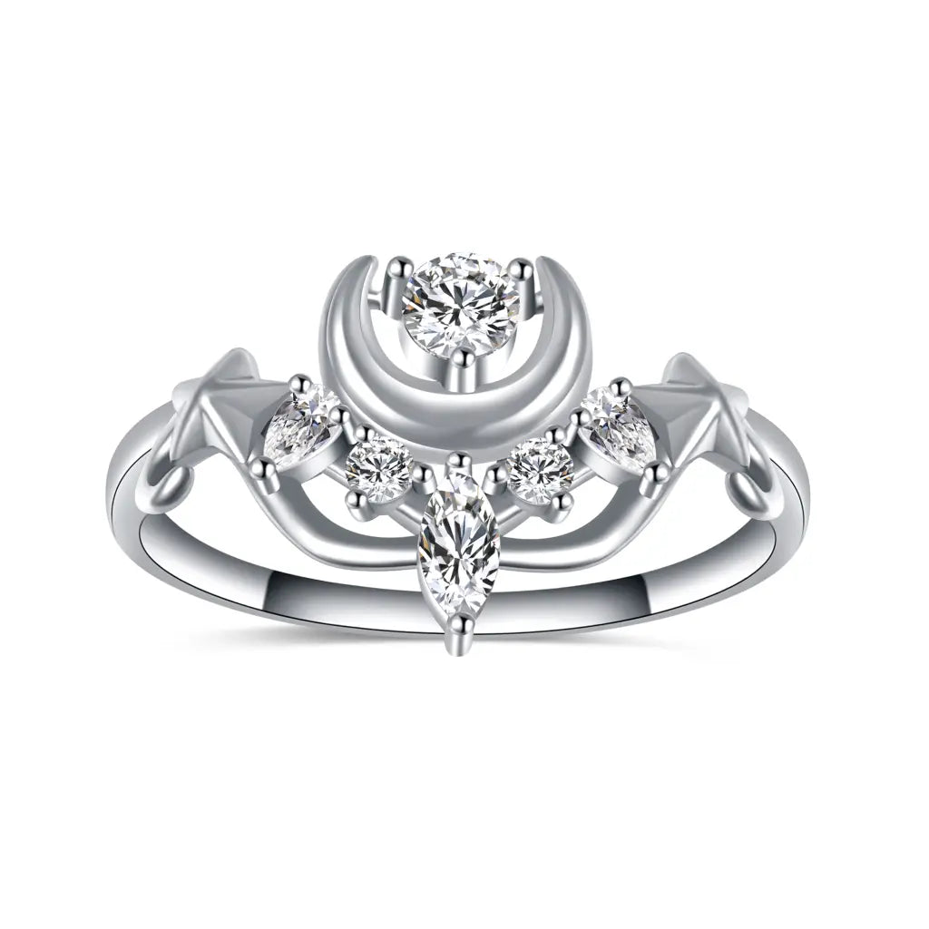 Luna Transformation Ring - Sterling Silver Adjustable Ring for Women - Perfect for Everyday Wear, Gift Giving & Special Occasions