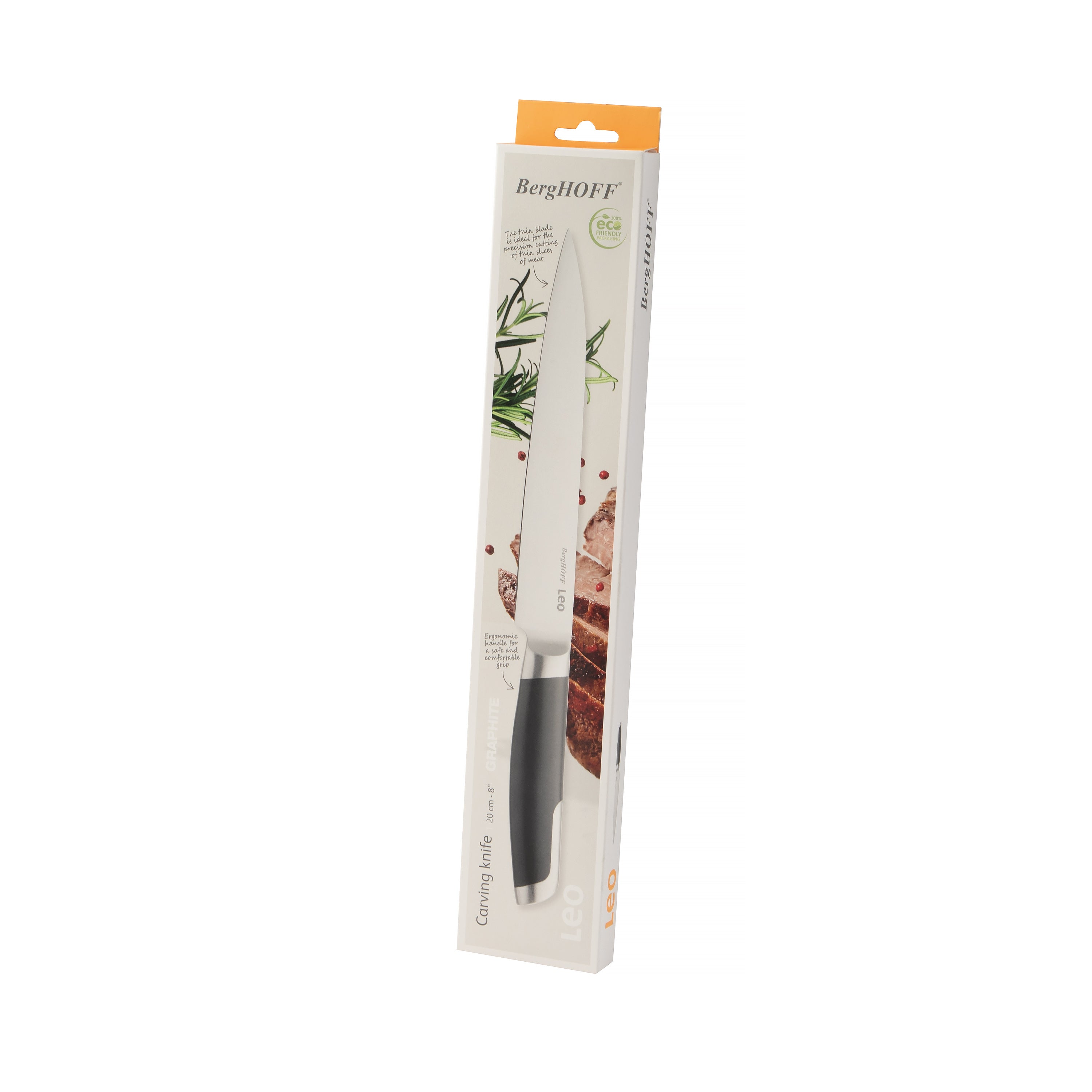BergHOFF Leo Graphite Stainless Steel Carving Knife 8