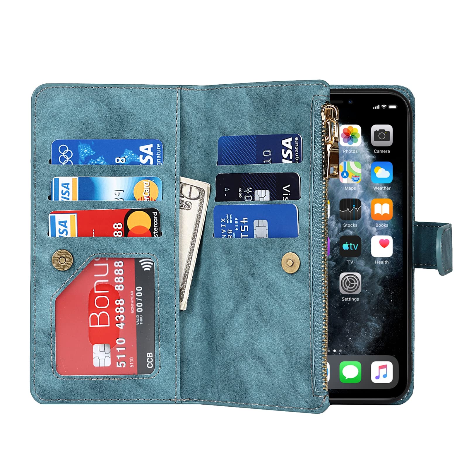 Premium PU Leather iPhone 11 Pro Wallet Case (5.8