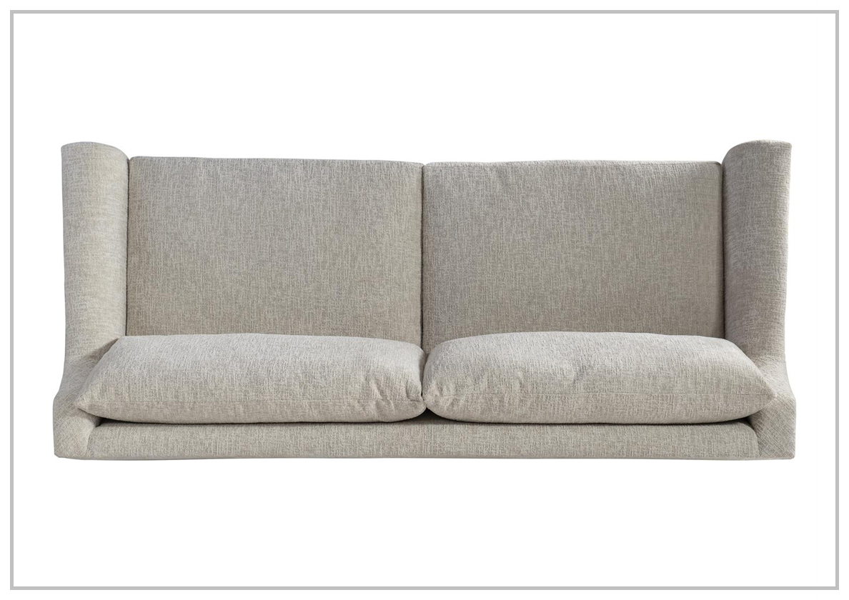 Bernhardt Gabi Fabric Sofa in Light Beige - Modern Living Room Furniture for Small Spaces | Comfortable Upholstered Couch for Apartments & Cozy Homes