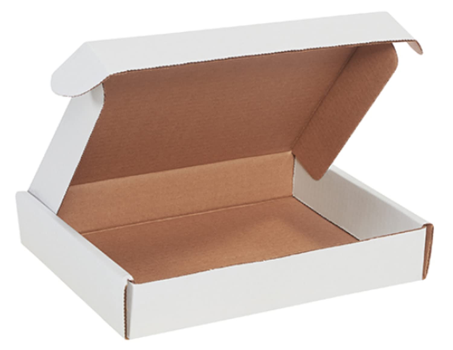 100 Pack 11 1/8 x 8 3/4 x 2 Inch White Corrugated Cardboard Shipping Boxes - Perfect for Mailing, Moving & Crafts | Durable Letter-Size Mailers for Ecommerce, Home Storage & DIY Projects by Shipping Depot