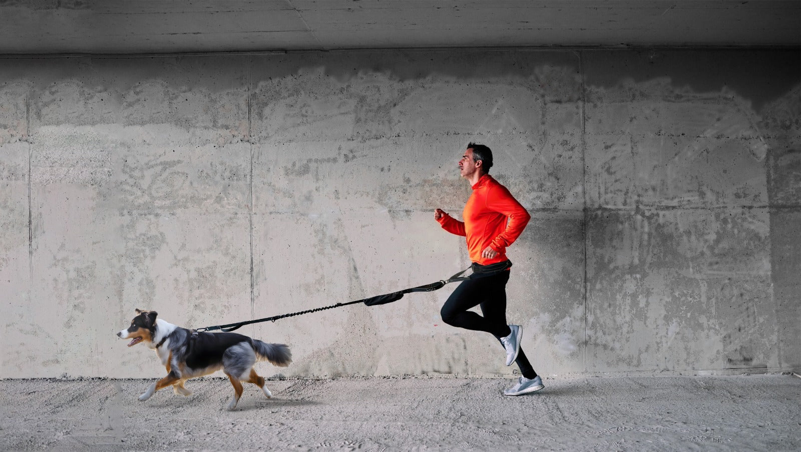 FITLY Running Belt with Adjustable Dog Leash - Hands-Free Jogging Waist Pack for Runners & Pet Owners (Blue) - Perfect for Outdoor Workouts, Hiking & Dog Walking