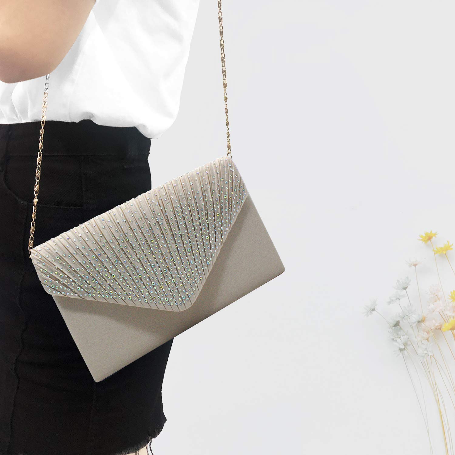Elegant Women's Evening Clutch Purse for Wedding, Party & Special Occasions - Perfect Bridal Accessory & Formal Event Handbag