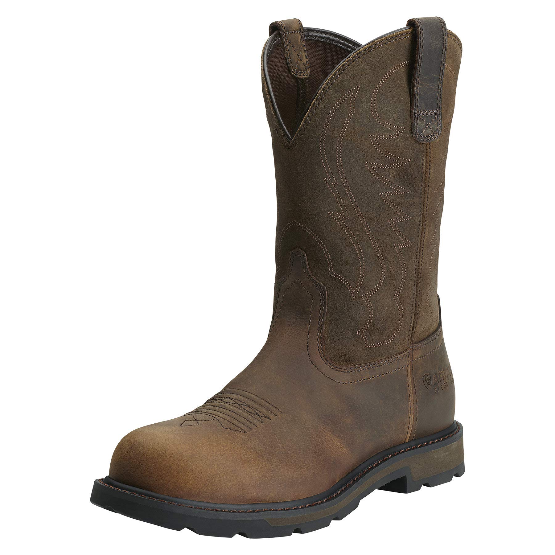 ARIAT Men's Groundbreaker Steel Toe Work Boots - Waterproof & Comfortable Safety Shoes for Construction, Warehouse & Outdoor Work