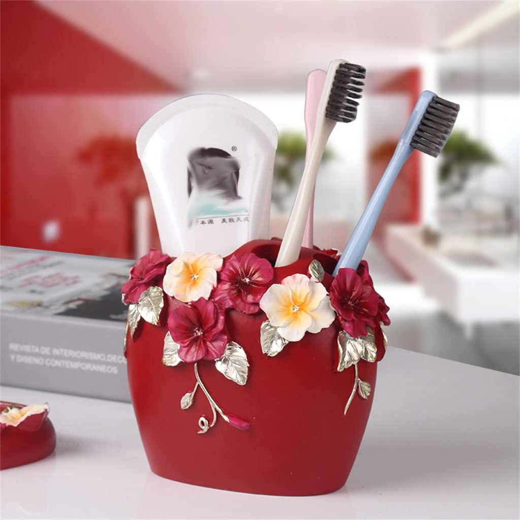 Premium Bathroom Essentials Set - Toothbrush Holder, Rinsing Cup & Soap Dish - Perfect Housewarming, Wedding & Newlywed Gift for Bathroom Organization