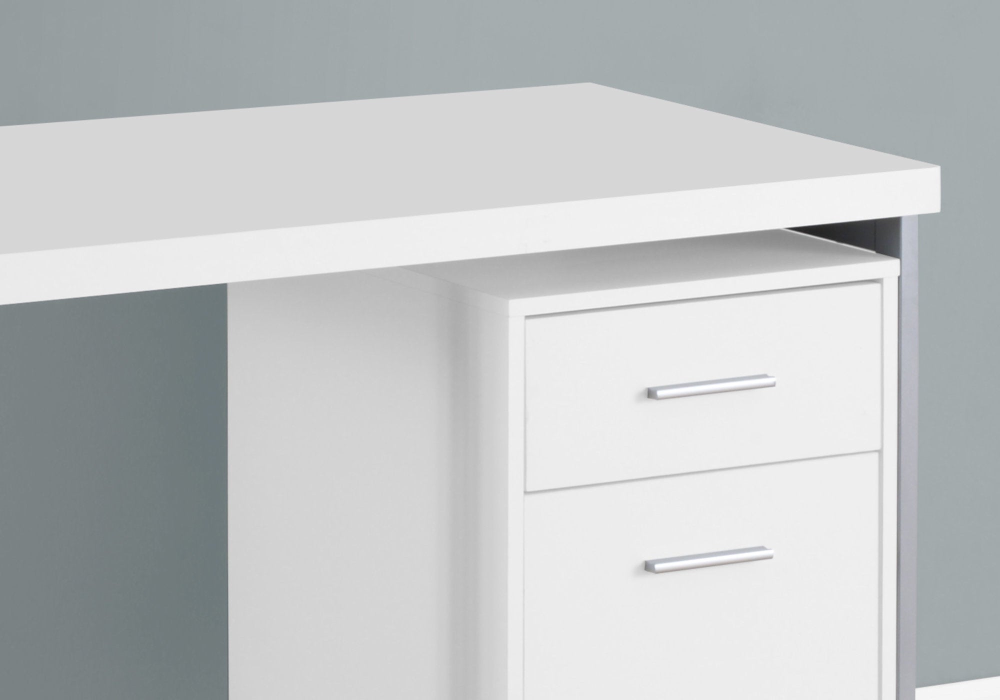 48L White & Silver Metal Office Series Storage Cabinet - Perfect for Home, Office & Workspace Organization