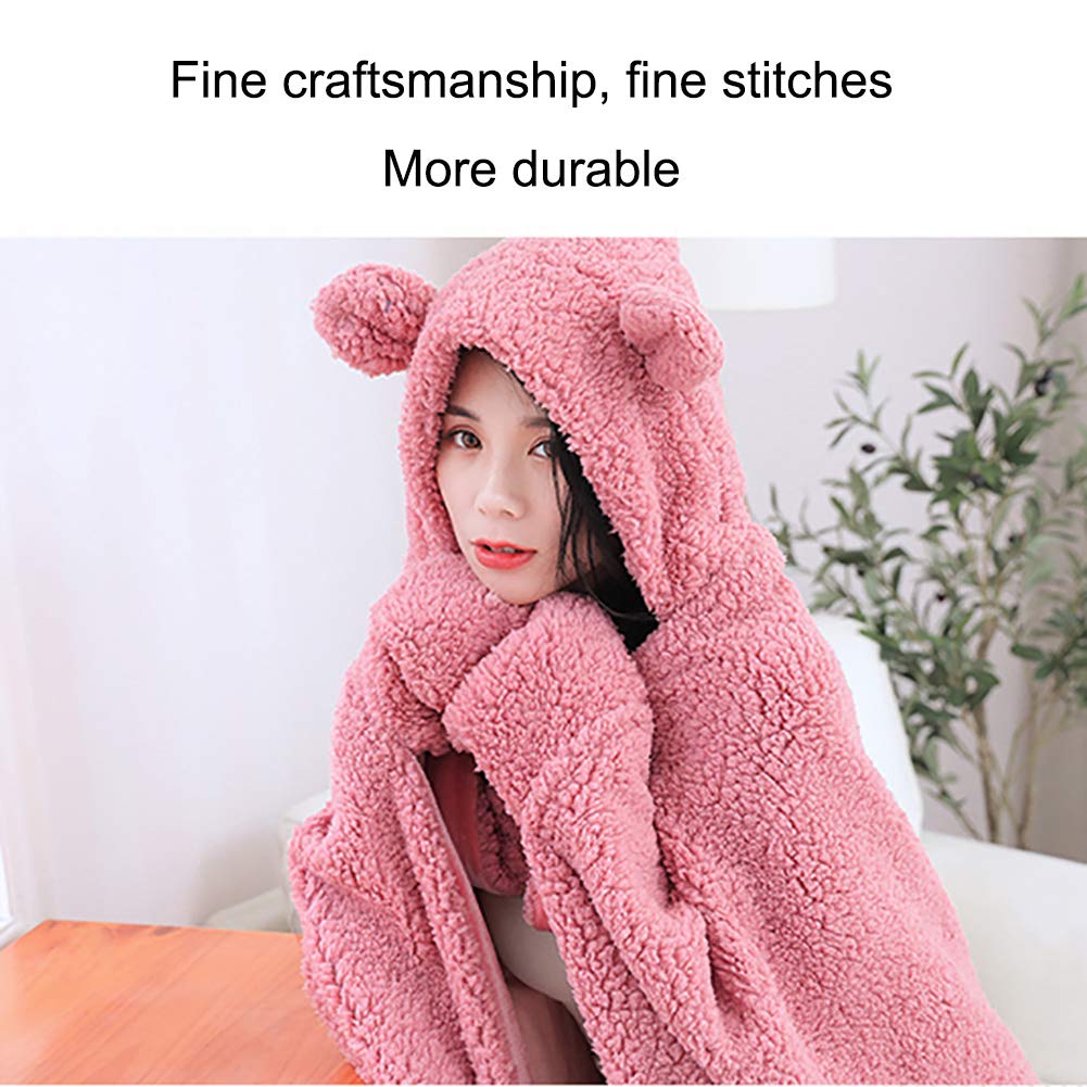 Cozy Lamb Wool Wearable Blanket - Soft Sofa & Office Nap Blanket (43