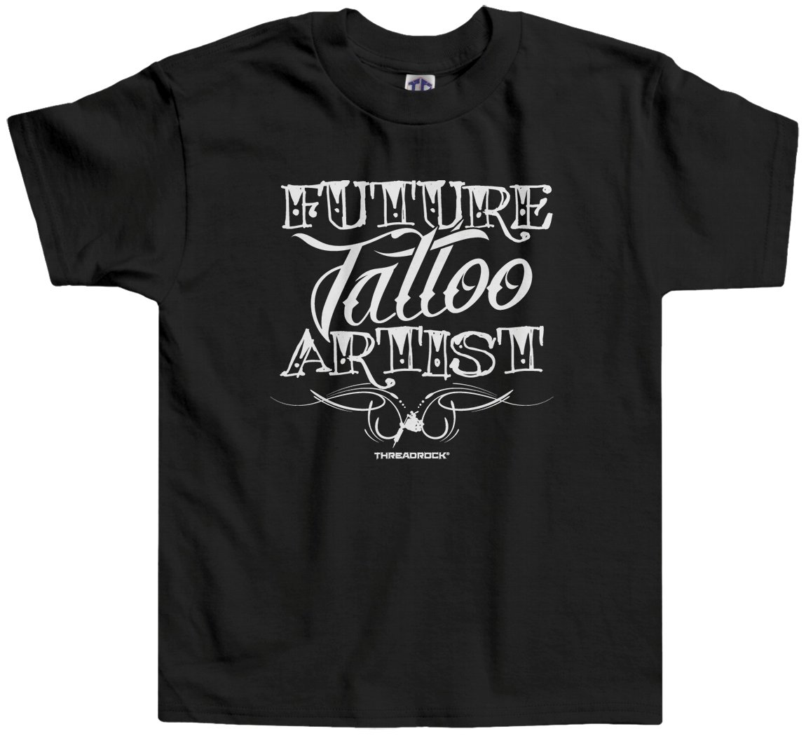 Threadrock Little Boys' Future Tattoo Artist Graphic Toddler T-Shirt - Cute Casual Outfit for Playdates & Birthday Parties