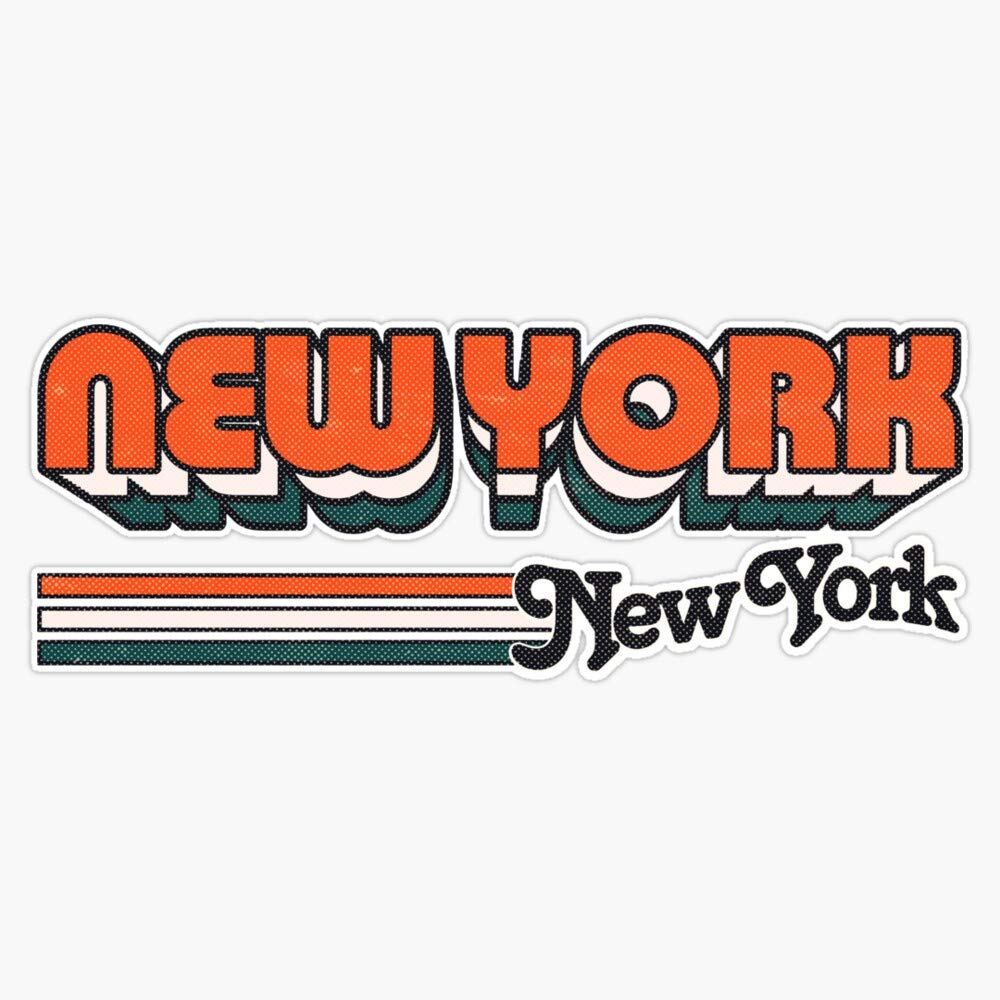 New York City Stripes Vinyl Waterproof Sticker Decal - 5