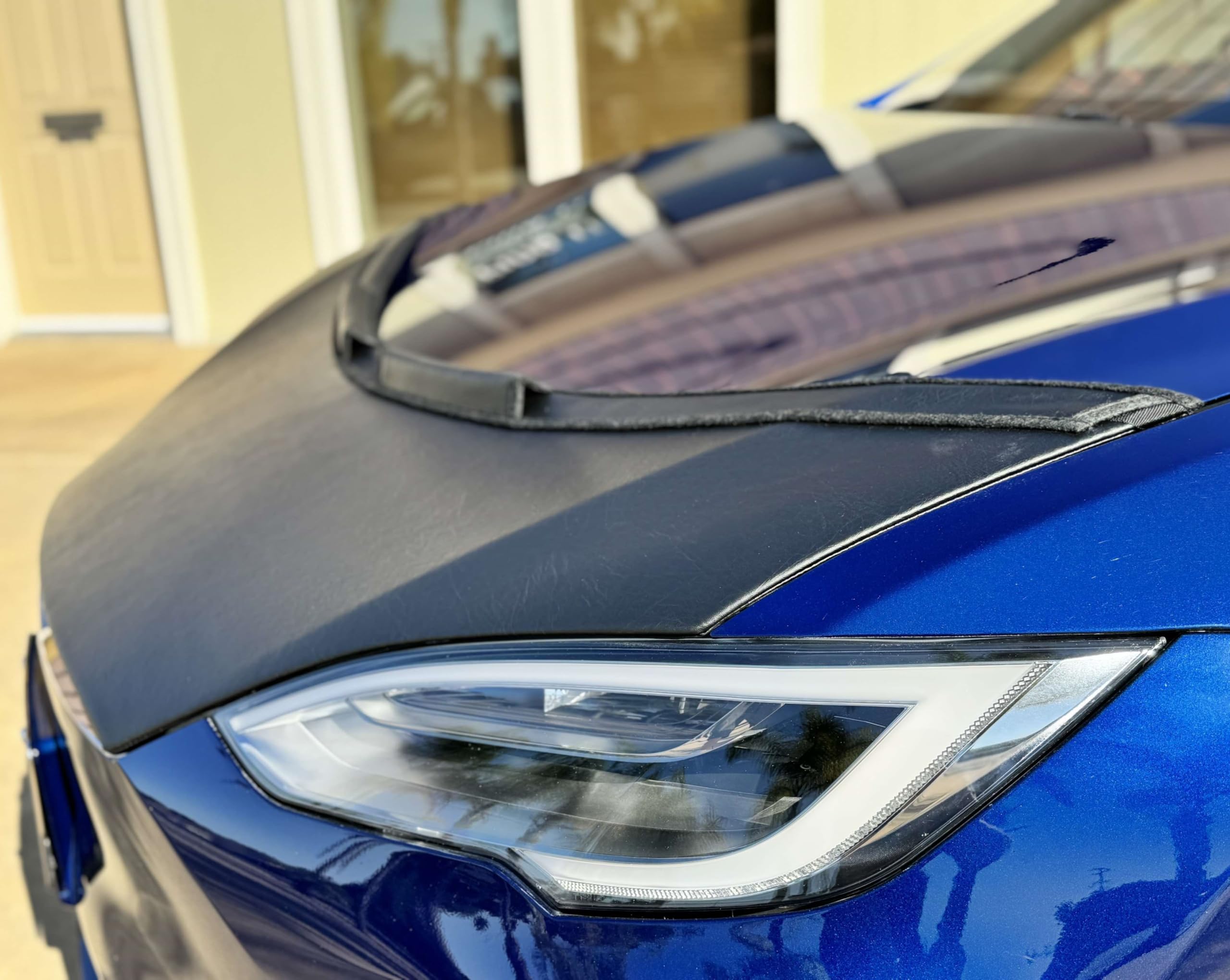 Tesla Model S Hood Bra Cover (2016-2021) - Durable Car Bonnet Protector for Weather & Road Debris | Perfect for Road Trips & Daily Commutes