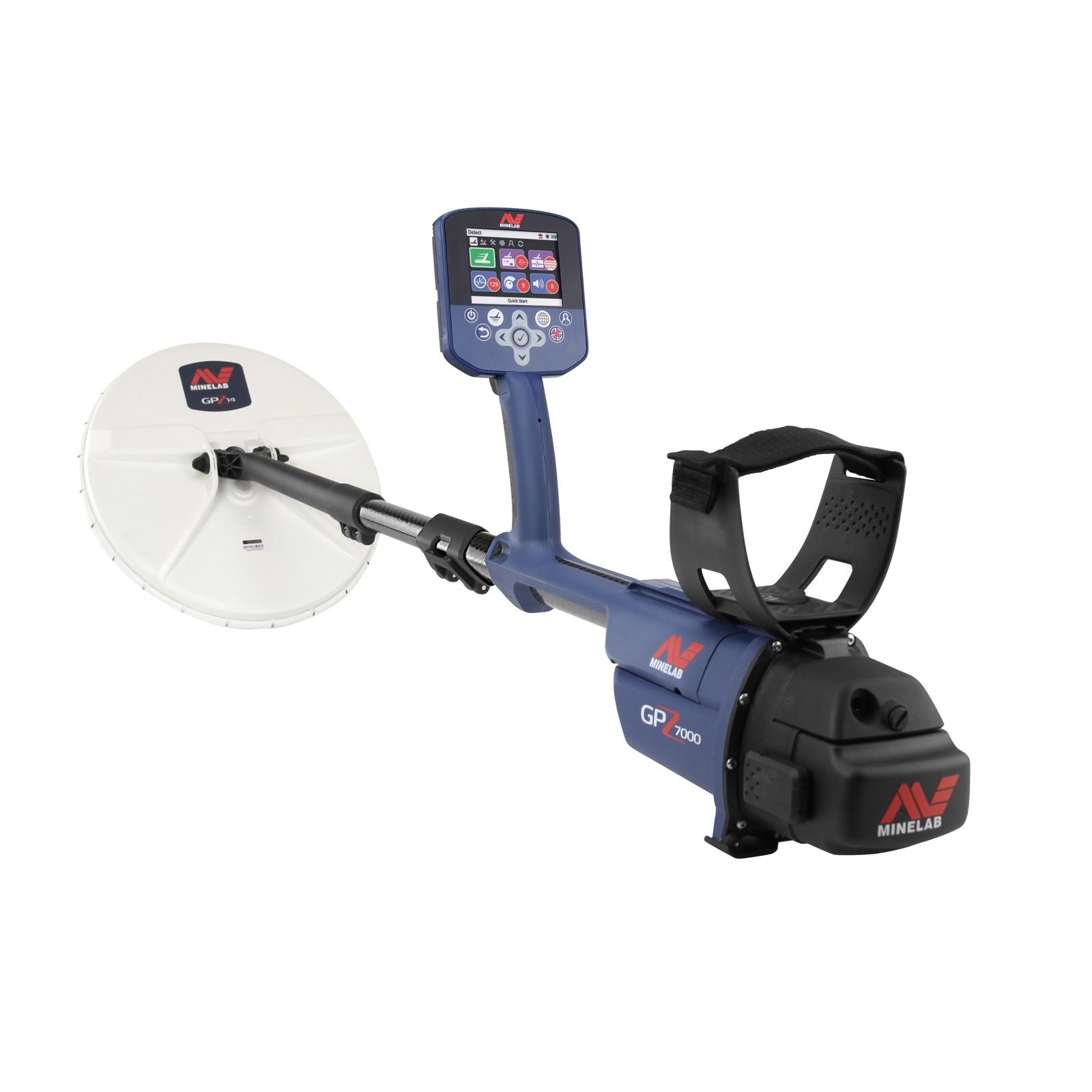 Minelab GPZ 7000 All Terrain Gold Metal Detector - Professional Metal Detecting Equipment for Treasure Hunting & Gold Prospecting - Perfect for Outdoor Adventures, Beach & Mountain Exploration