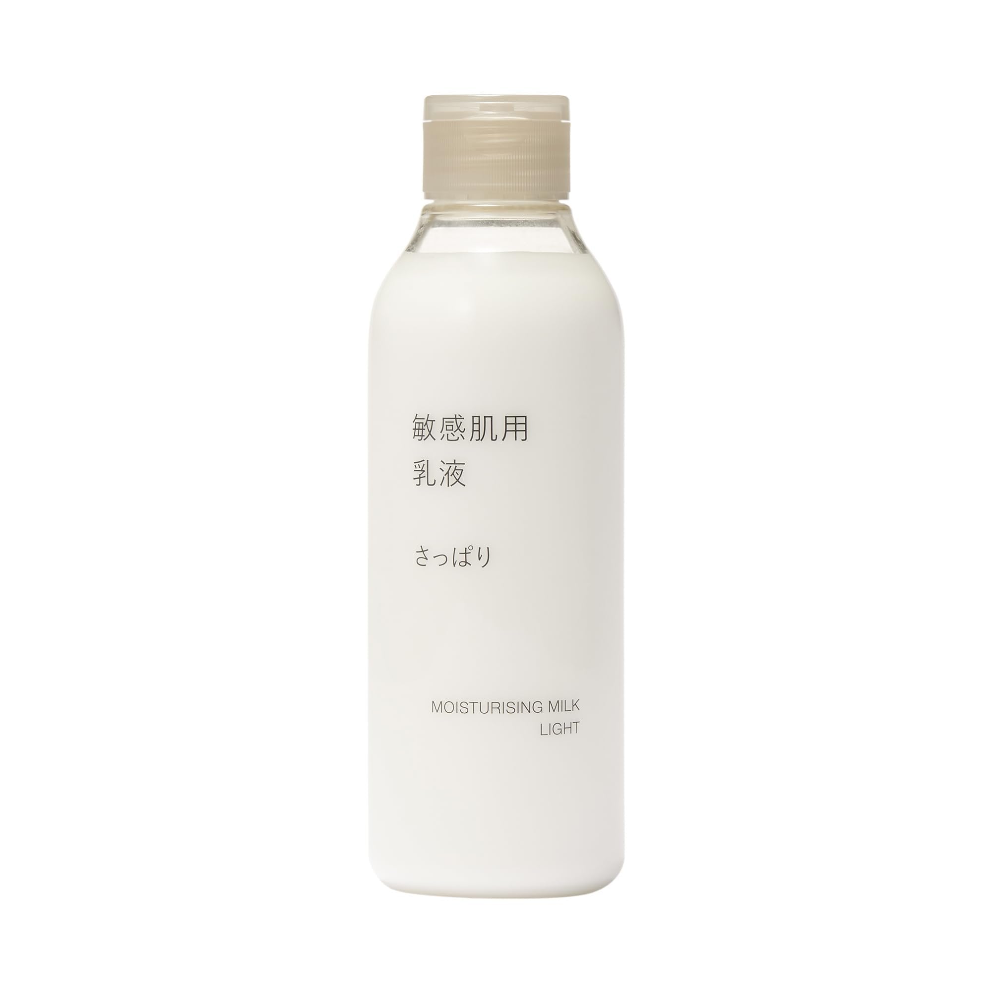 Muji Light Moisturizing Emulsion Milky Lotion for Sensitive Skin 200ml - Hydrating Face Moisturizer for Dry Skin - Perfect for Daily Skincare Routine & Travel